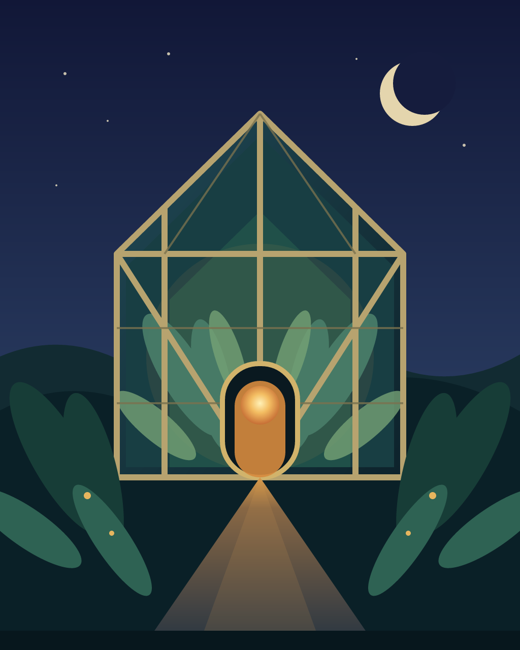 Midnight Conservatory, version 1: Architectural first study