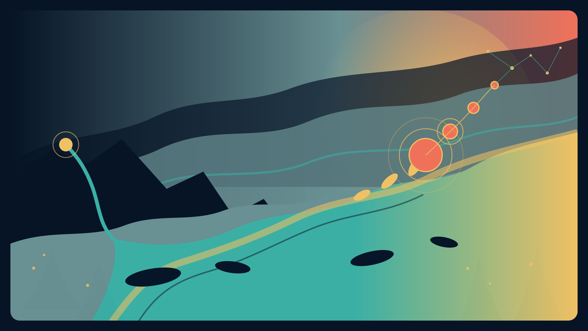 When the River Learned the Sky, version 5: Fifth-version finishing pass: softly blended the accessible structural branch with the crisper transformed alternative to restore atmospheric depth without sacrificing hierarchy