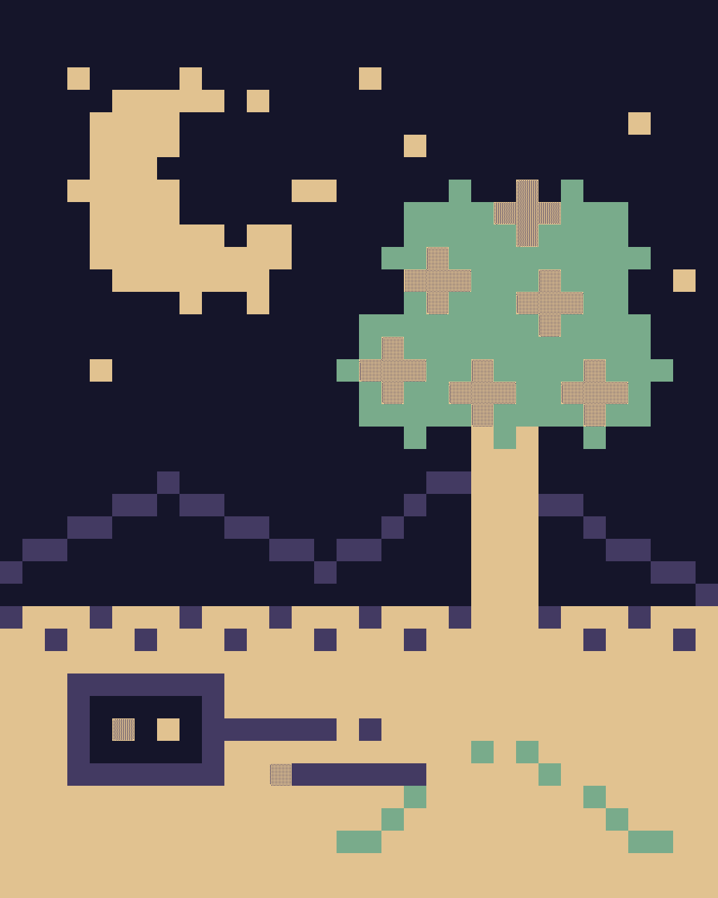 Orchard Terminal No. 7, version 2: v2 — separate the terminal ground from the night field by luminance