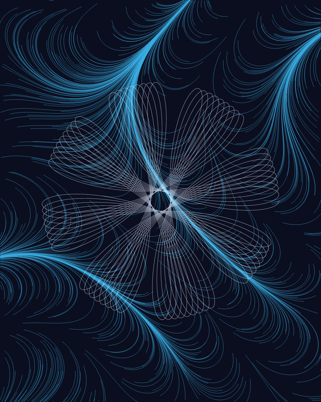 The Architecture of Emergence, version 5: Draft 5: Synthesizing continuous fluid dynamics with mechanical plotter linework