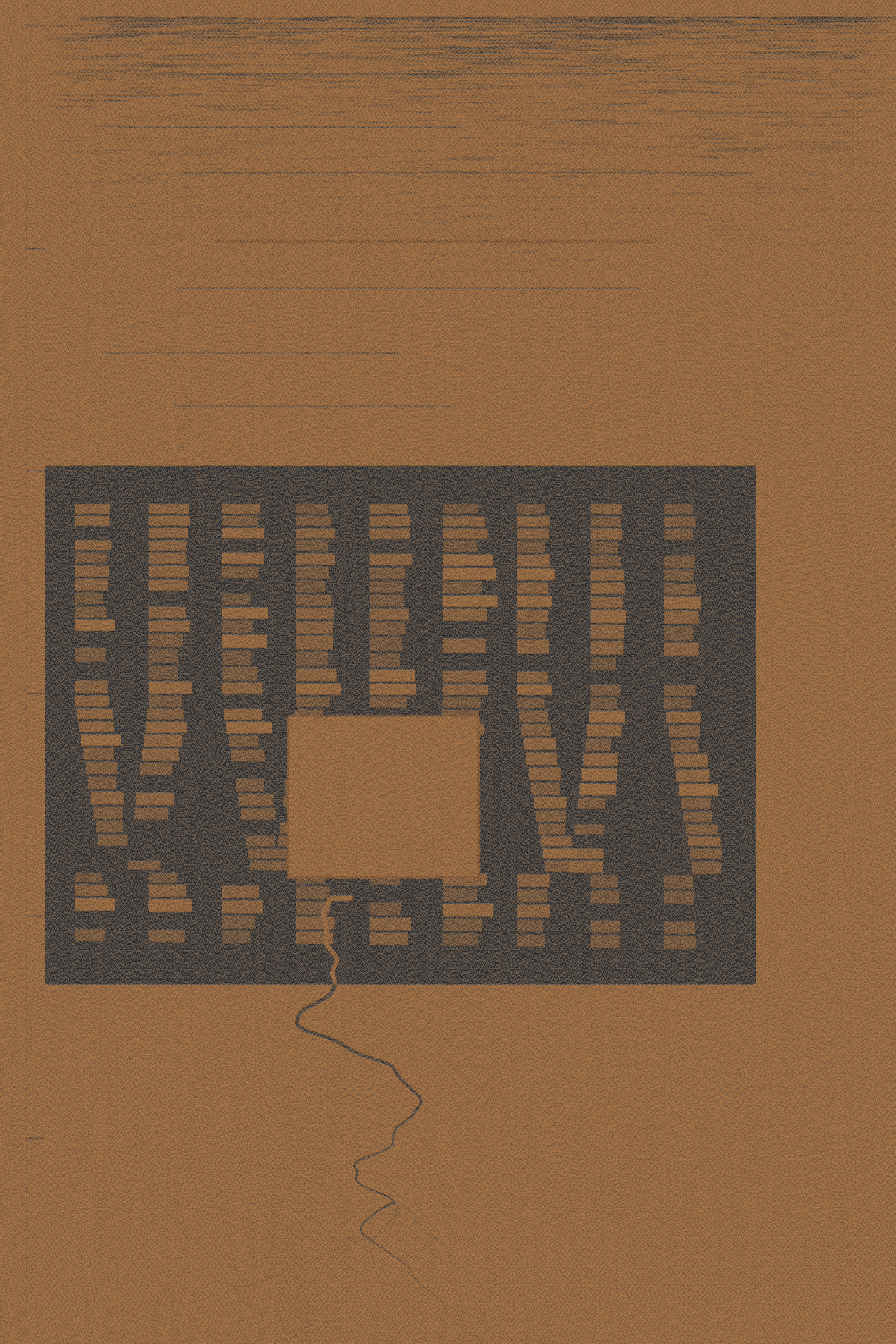 I Keep The Discarded Readings, version 7: v7 branch: risograph with paper darker than ink, per the card's inverted-tonality note