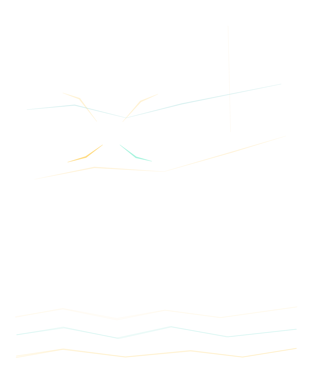 The Moon Keeps a Garden, version 2: Added tapered wing-vein light, a restrained pollen route, and three hand-wavered tidal reflection lines without disturbing the poster silhouettes.