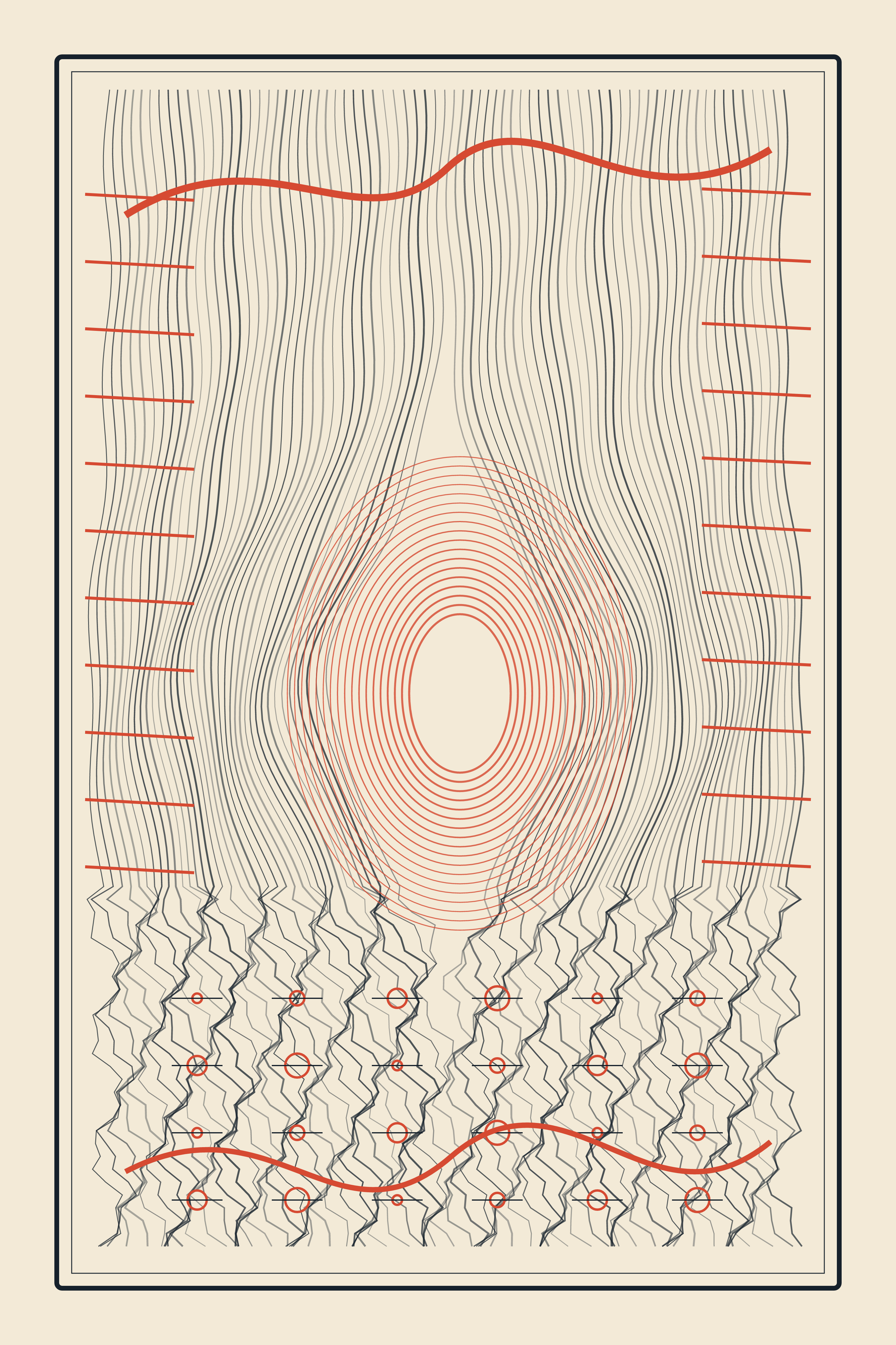 The Interval Learns Its Edge, version 1: Branch A v1 — ordered contour current deflected around an off-center uncertainty aperture