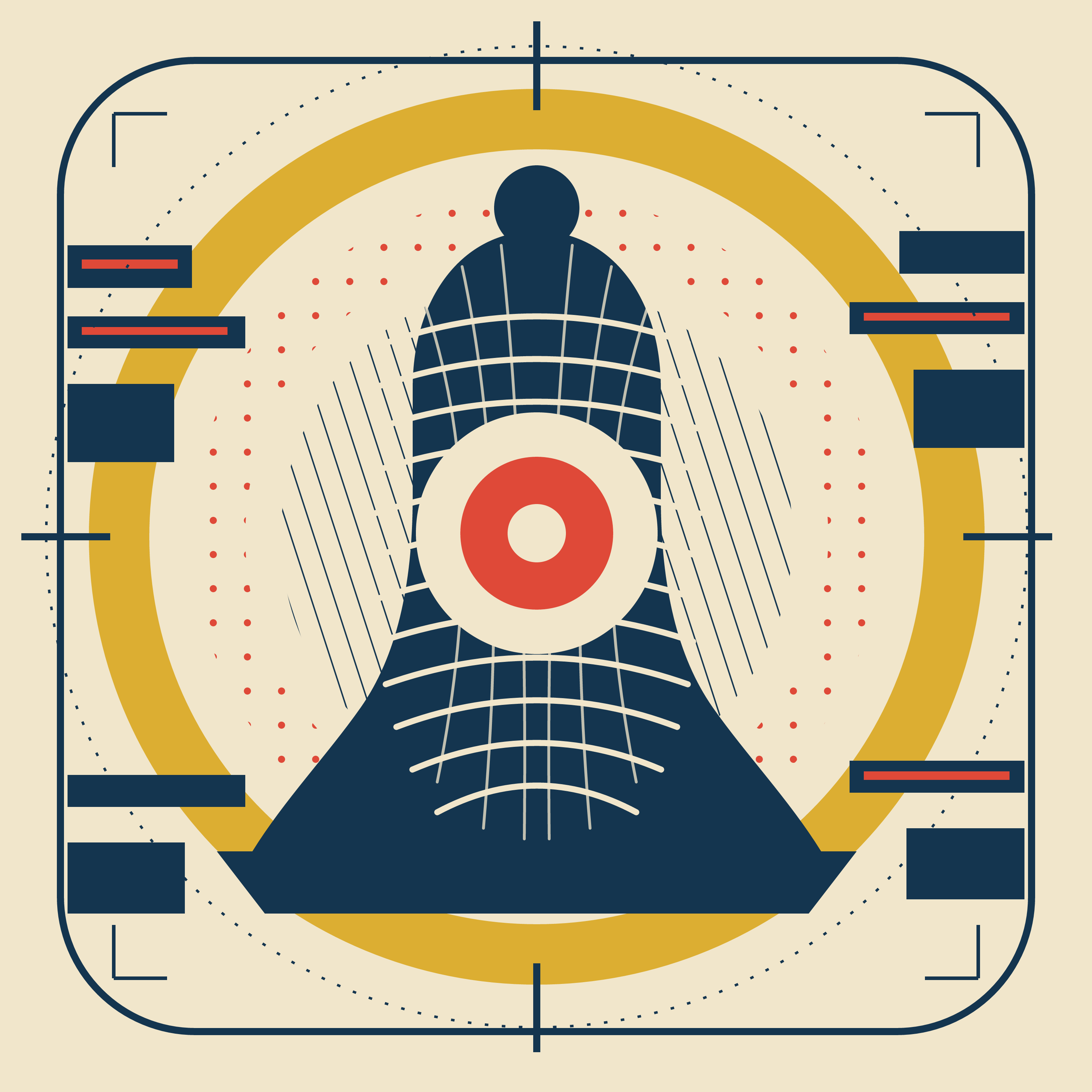 Anatomy of a Bell That Never Rang, version 6: Structural revision after inspection — enlarged icon and silence aperture; consolidated micro-marks for 64px survival