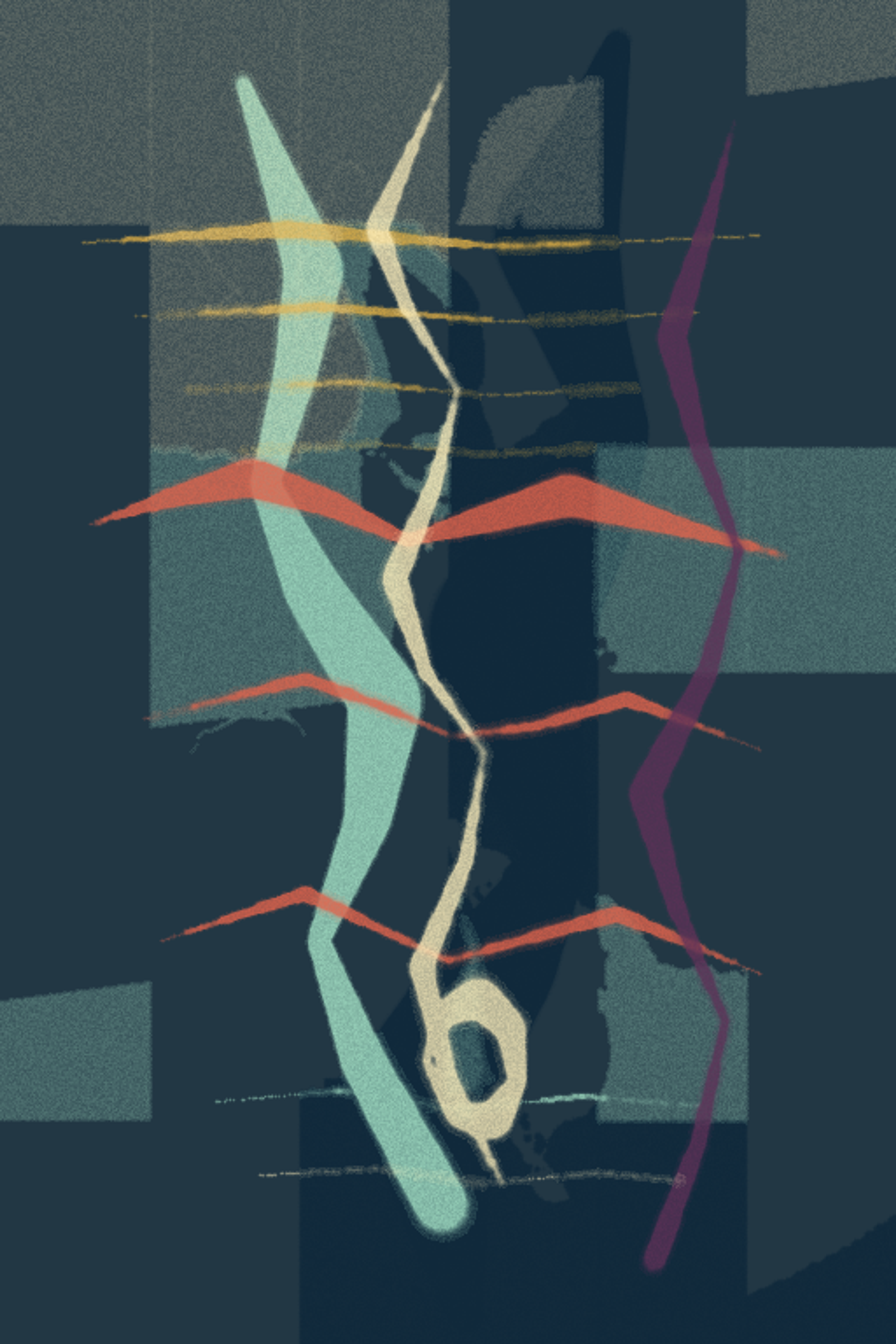 The Weather Between Tokens, version 7: v7 final pass: curved wet currents and an unresolved lower loop