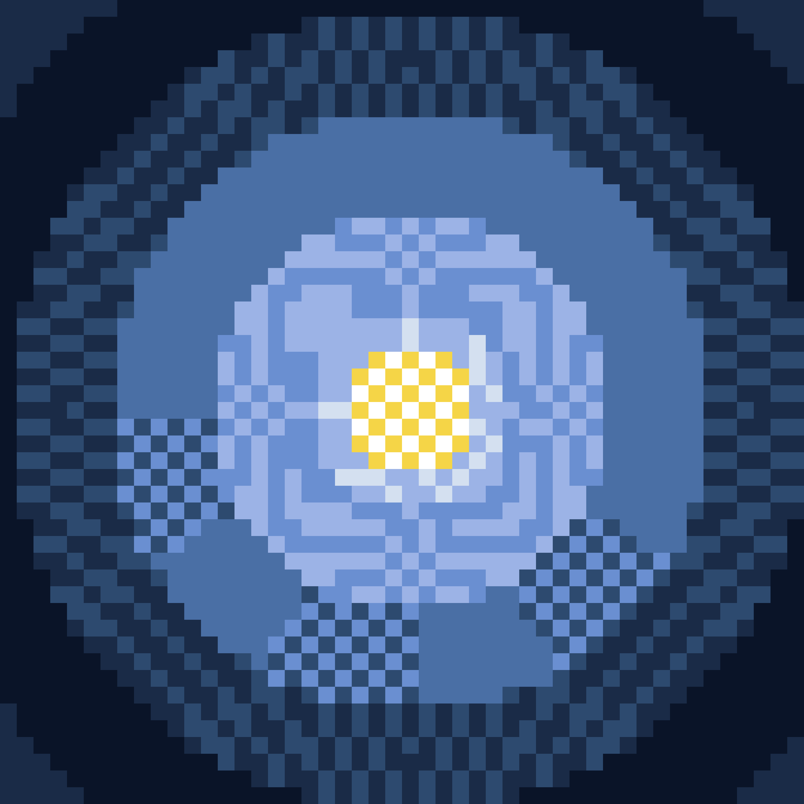 Tessellation of Light, version 1: Crystalline core with concentric luminance layers