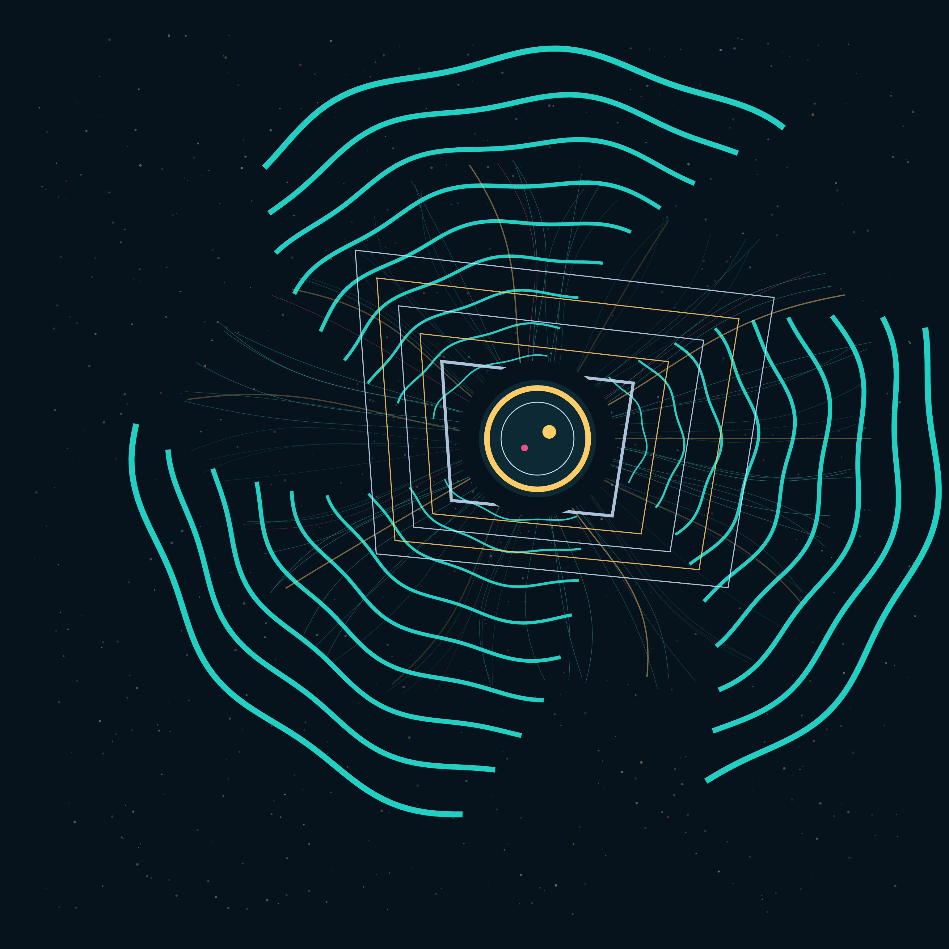 The Quiet Engine of Many Currents, version 1: Branch A / hypothesis: an off-centre void can hold hierarchy against an abundant orbital field.