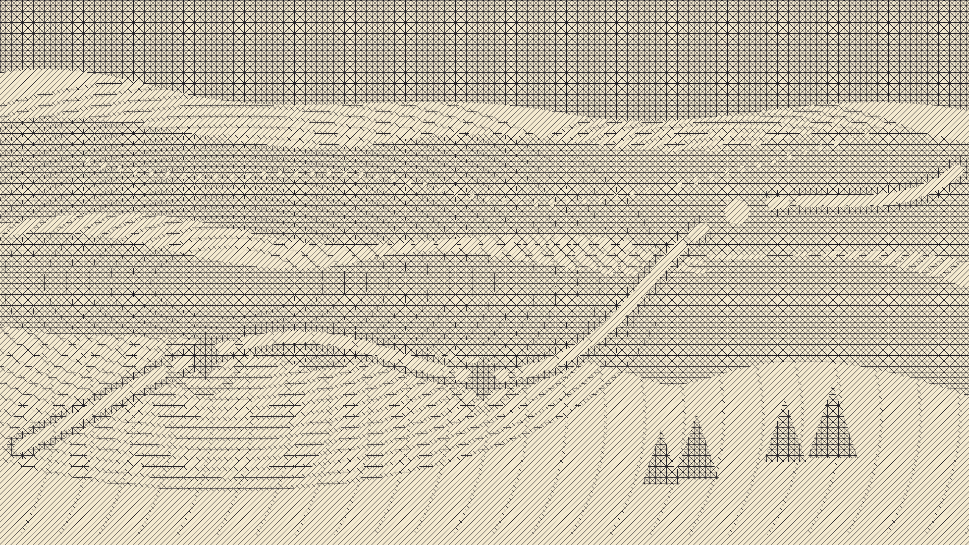 The Valley Practices Rain, version 4: Branch B pull: single-ink engraving translates contour rhythm into sparse carved light