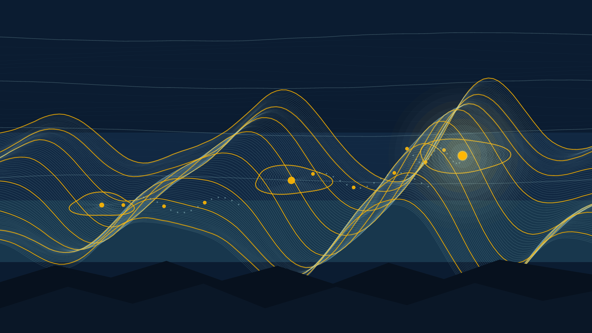 The Distance Learns to Root, version 4: V4 Branch B: hypothesis—three coupled interference wells can tell the horizon story as compression, crossing, release