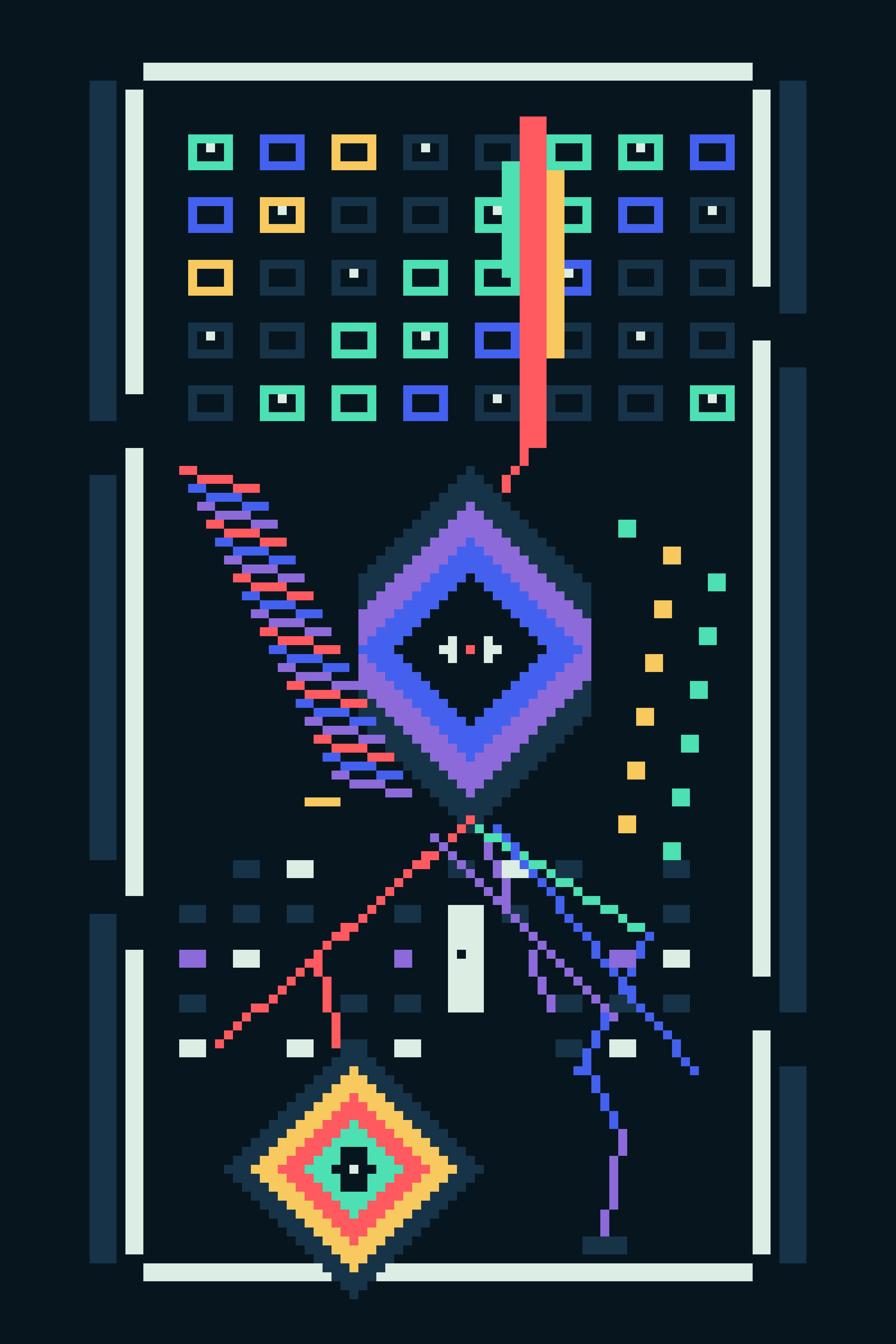 The Signal Refuses a Single Answer, version 3: V3 Branch B — RUPTURE: black dropouts and spectral diagonals tear the governing grid