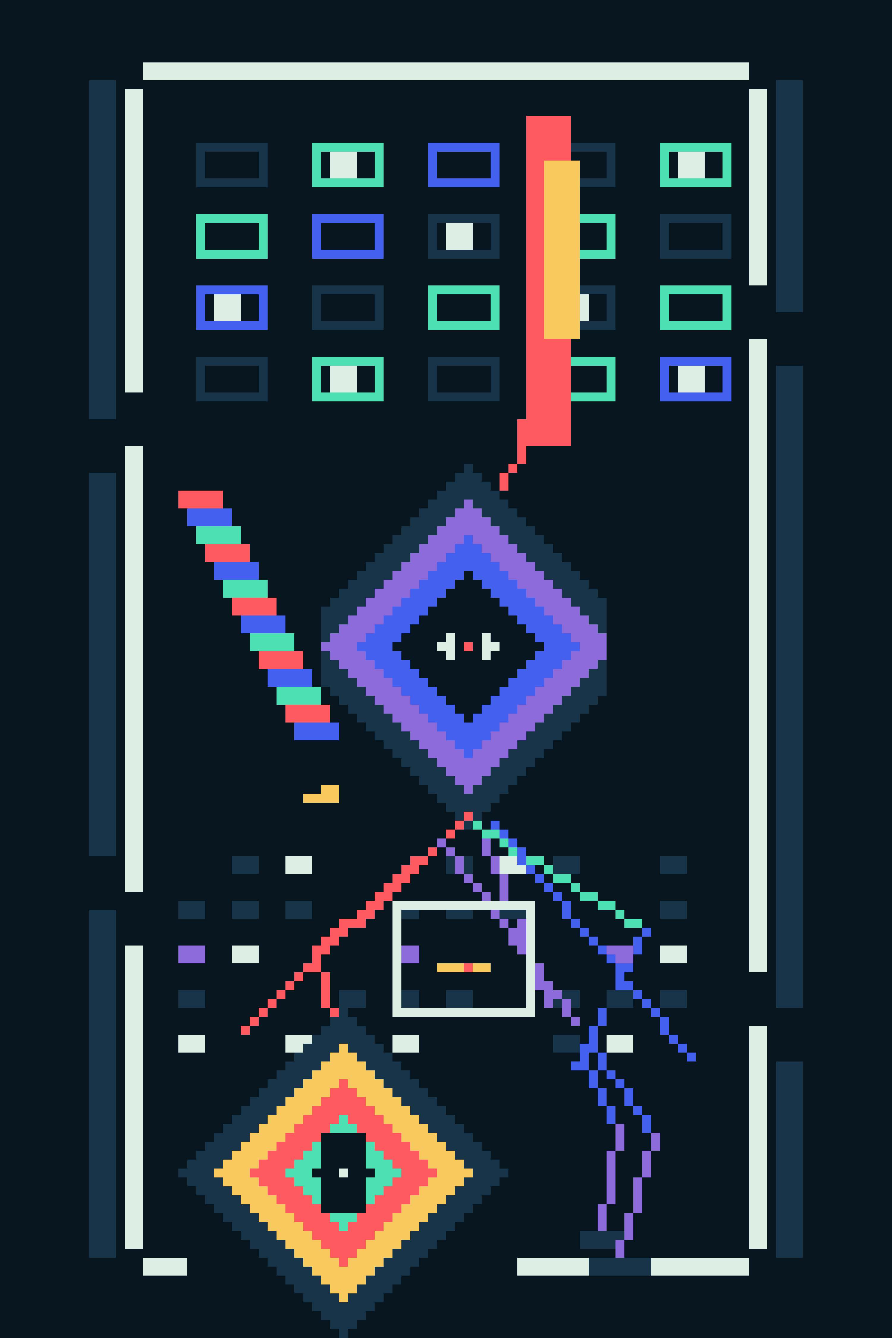 The Signal Refuses a Single Answer, version 4: V4 SYNTHESIS — preserve the rupture, consolidate upper packets, enlarge the withheld beacon for thumbnail survival