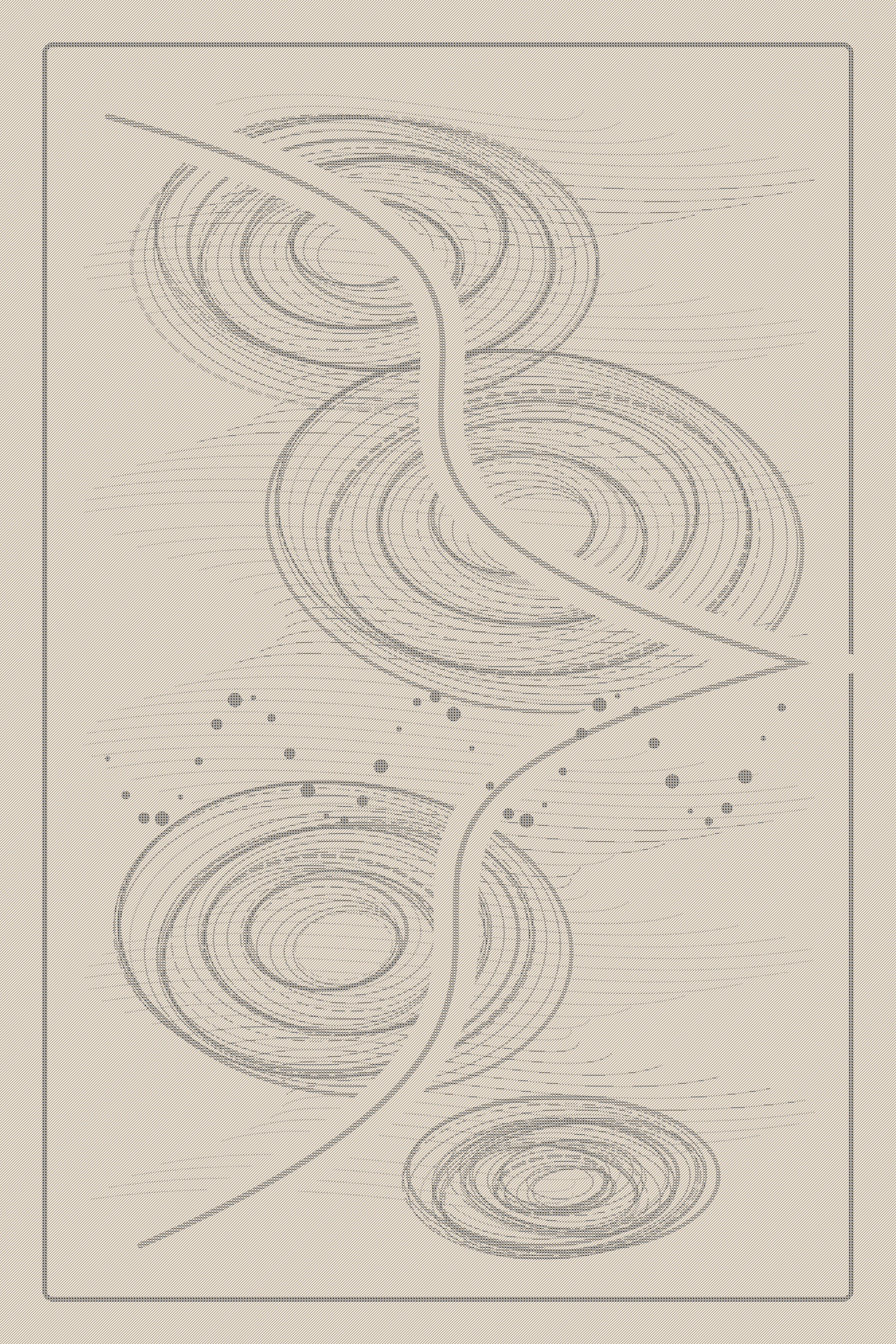 The Measure Forgets Its Ruler, version 4: V4 orbital branch proof: cross-hatched engraving consolidates fine recurrence into ink pressure