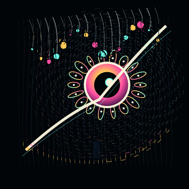 THE CLOCK THAT REMEMBERS RAIN, version 6: Motion render v1 - pendular orchard loop on the five-version poster synthesis.