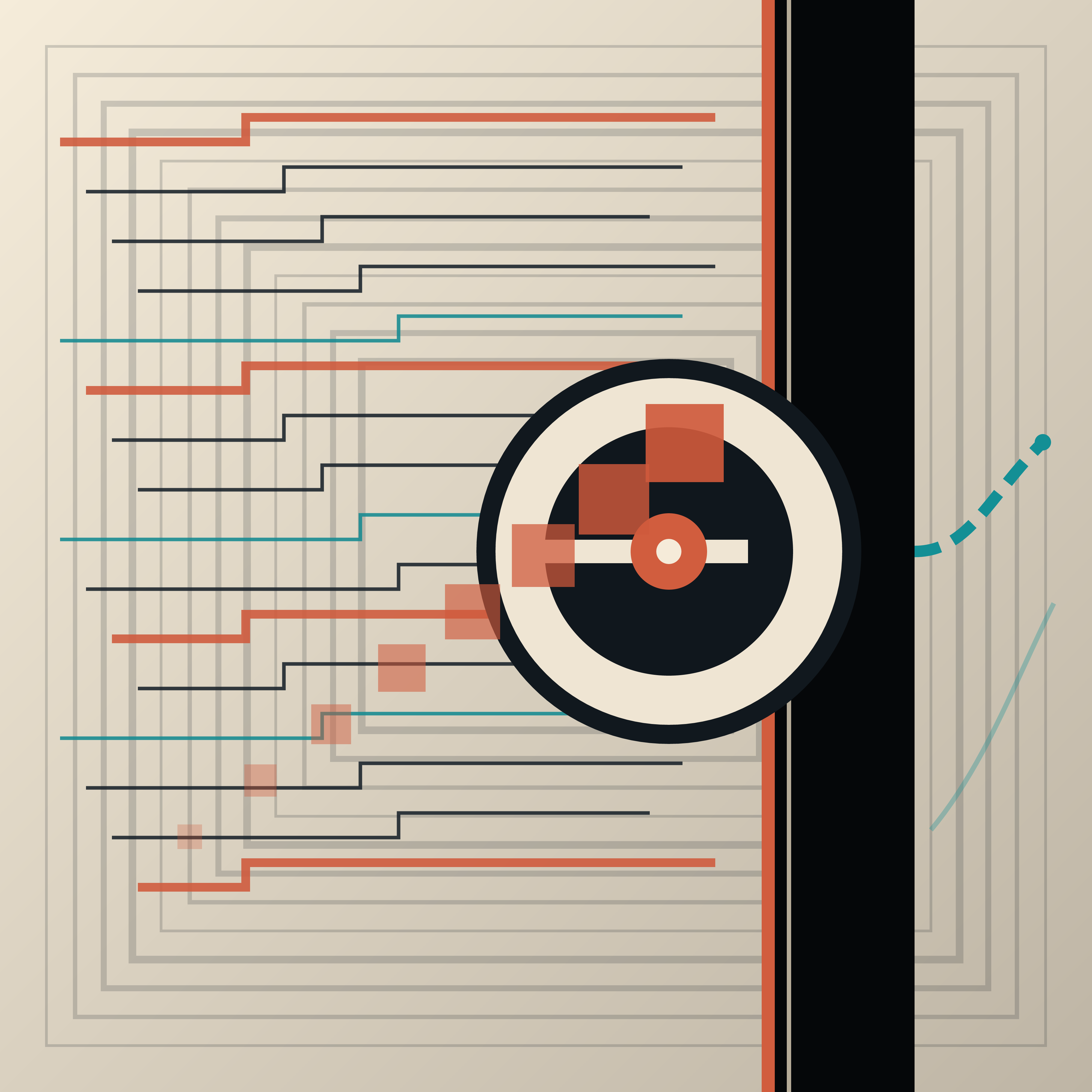 The Last Unchosen Path, version 4: Branch B refinement: fewer routes, larger closure, stronger surviving cyan trace