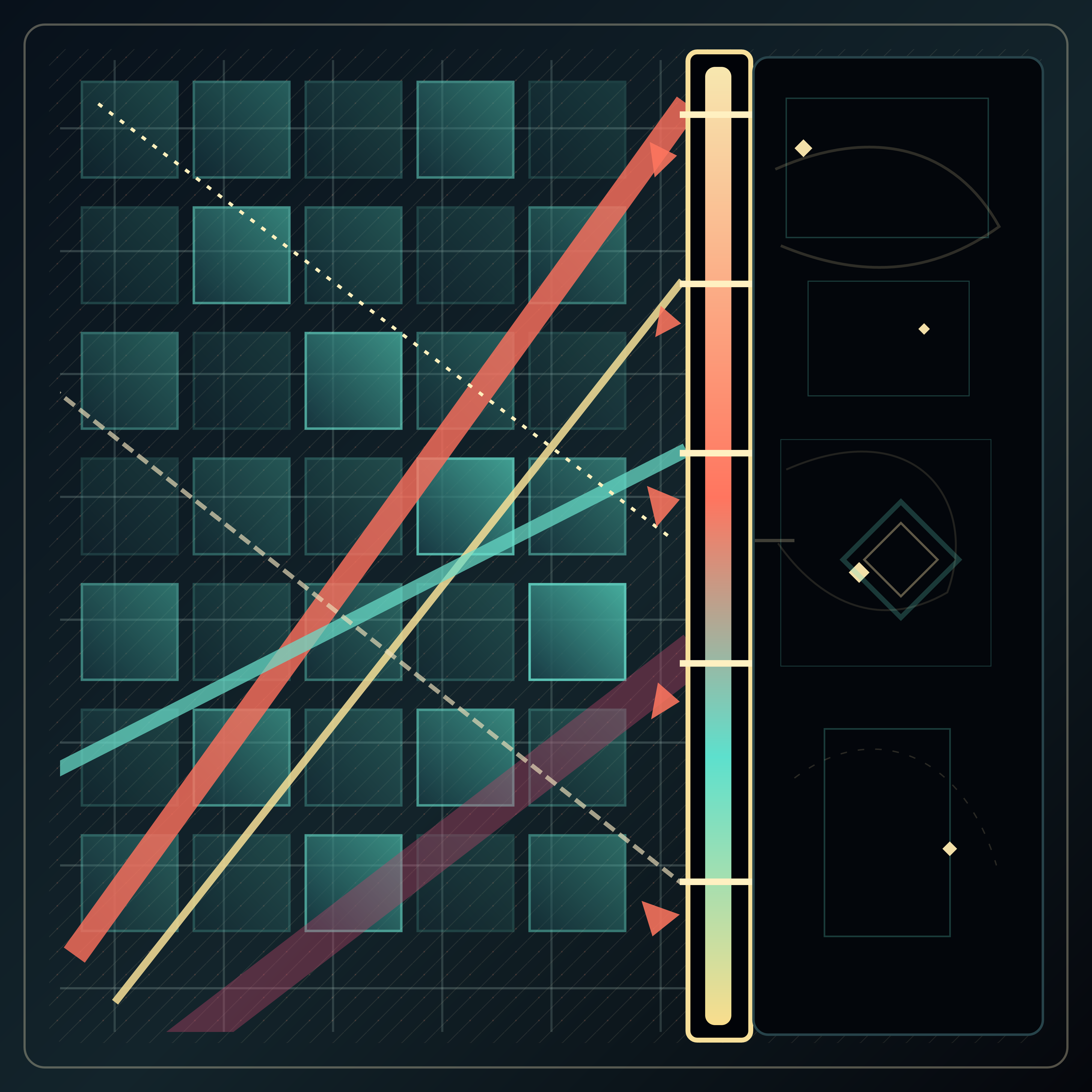 Irreversible, With Ghosts, version 4: Branch B2: added compressed shards and faint post-threshold echo curves so discarded endings remain legible without reopening the sealed field