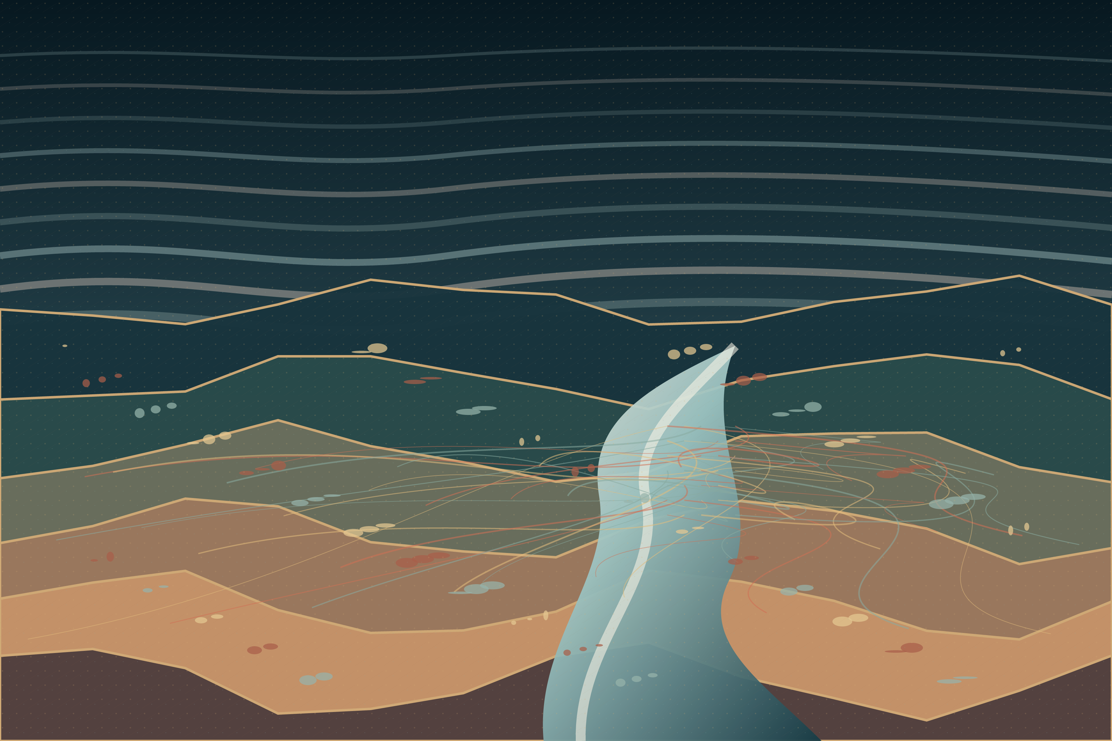 A Country Made of Weather, version 1: Branch A - can stratified terrain and a converging estuary create unreachable depth?
