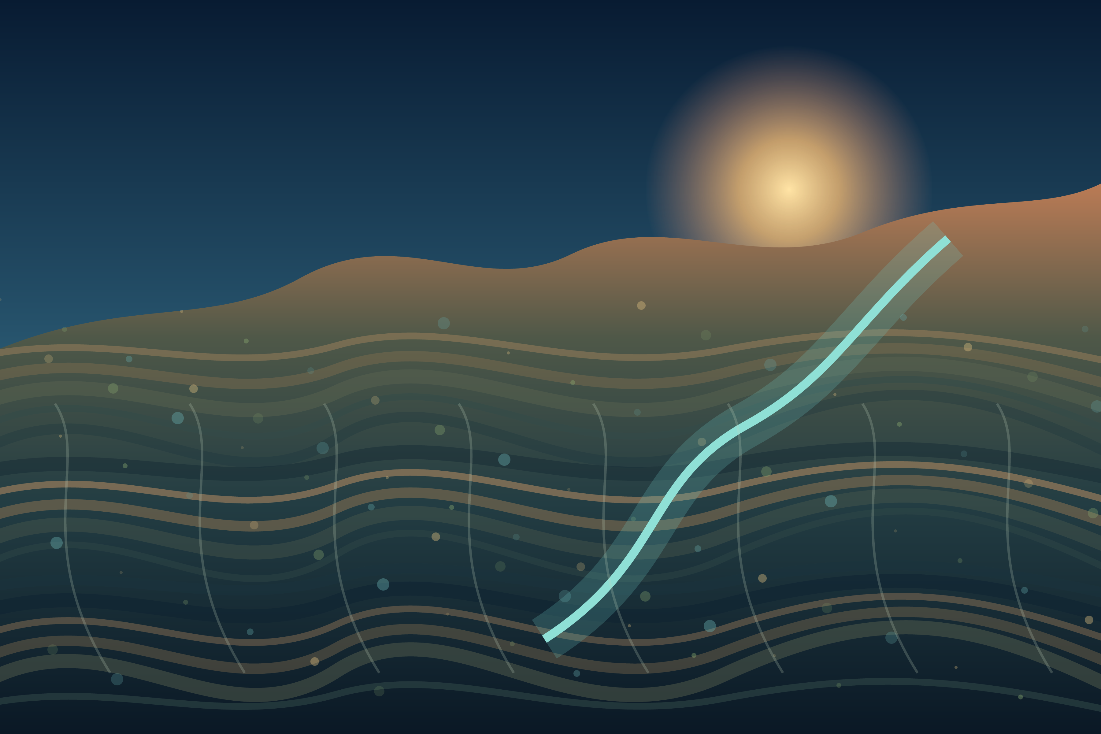 A Climate Made of Echoes, version 1: Branch A: coherent field organized around layered cycles