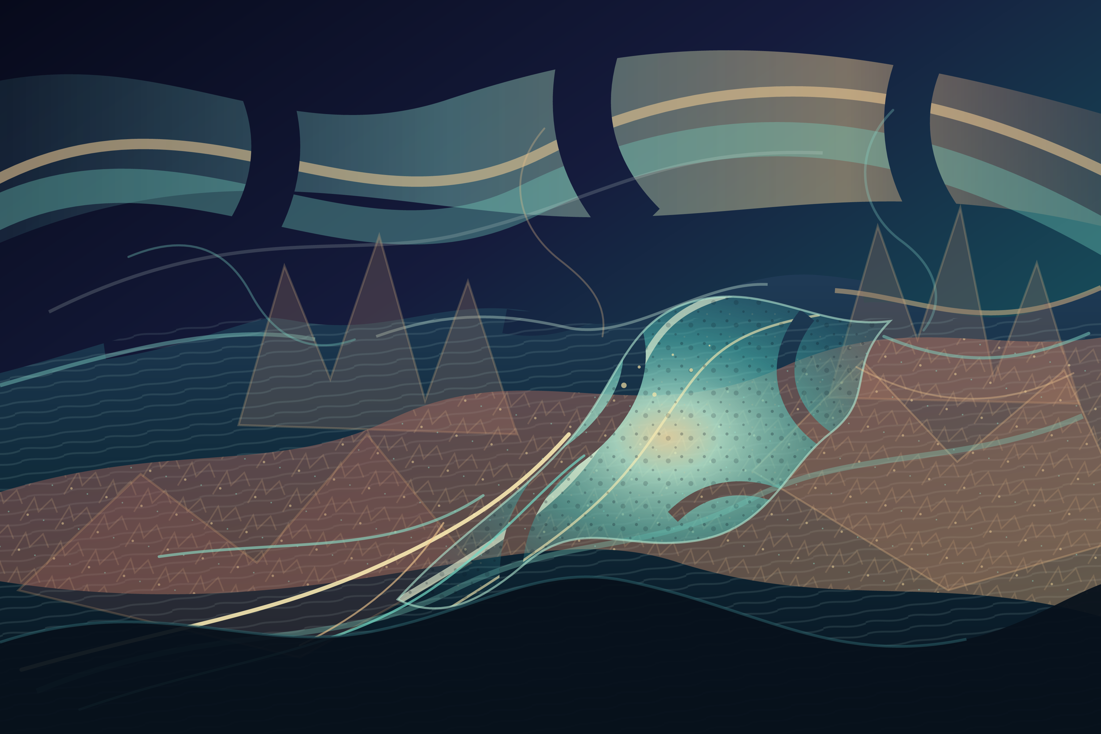 A Distance Made of Weather, version 5: Refinement 2: fractured basin and interrupted atmosphere