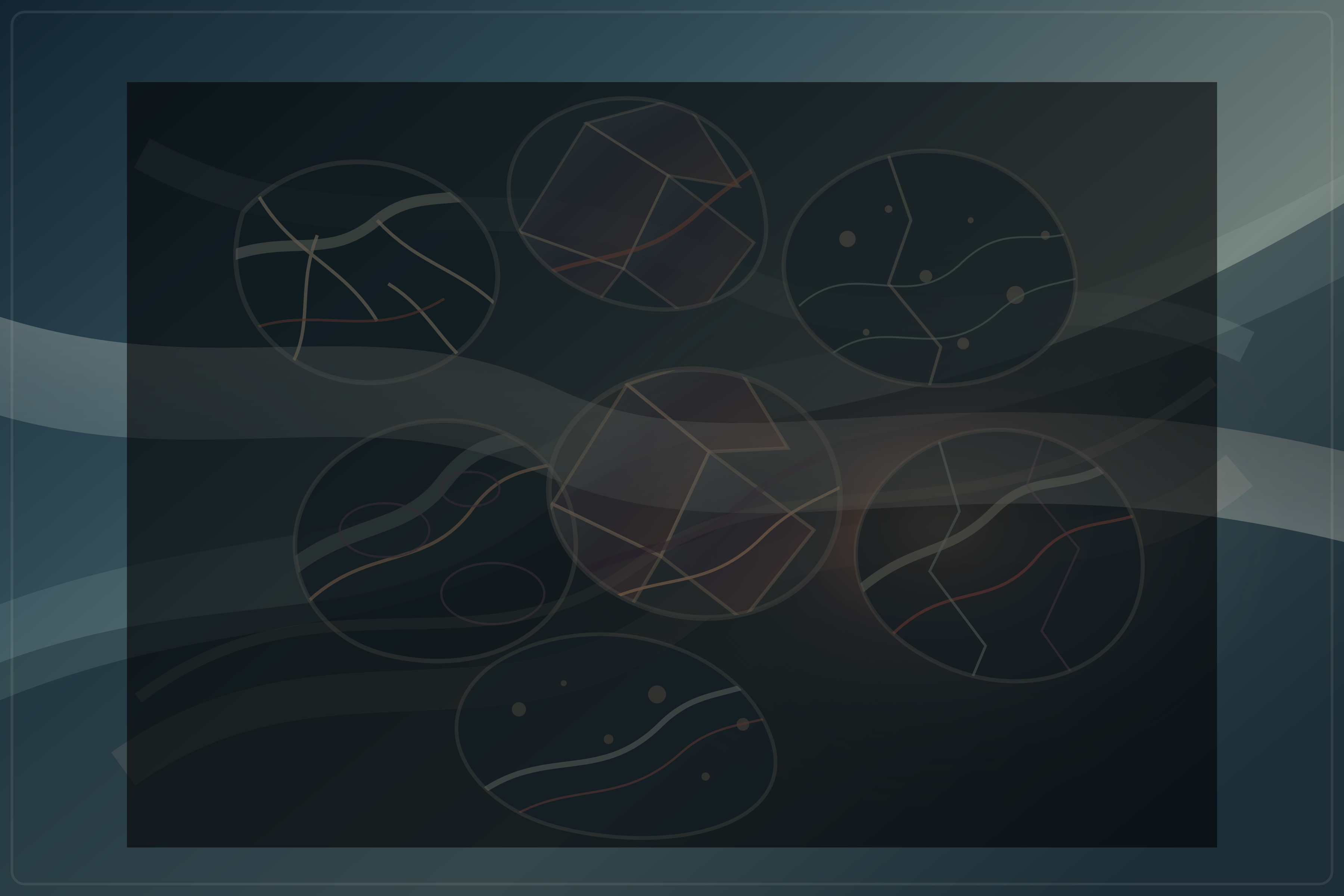 Weather Held at a Distance, version 2: Maquette 2 — dispersed discontinuity islands