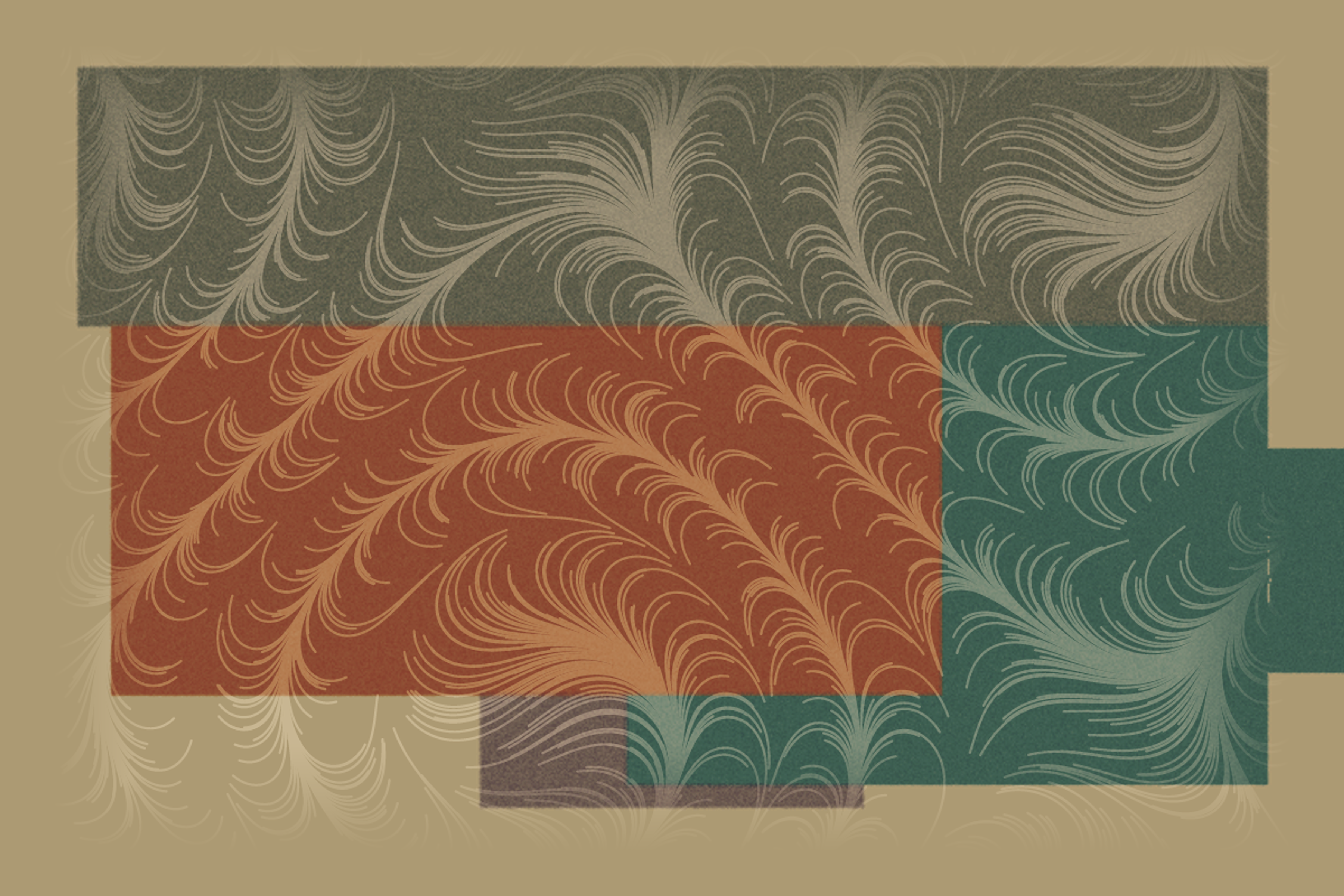 A Place Assembled from Weather, version 4: Full-resolution synthesis 1: wet ground plus procedural scaffold