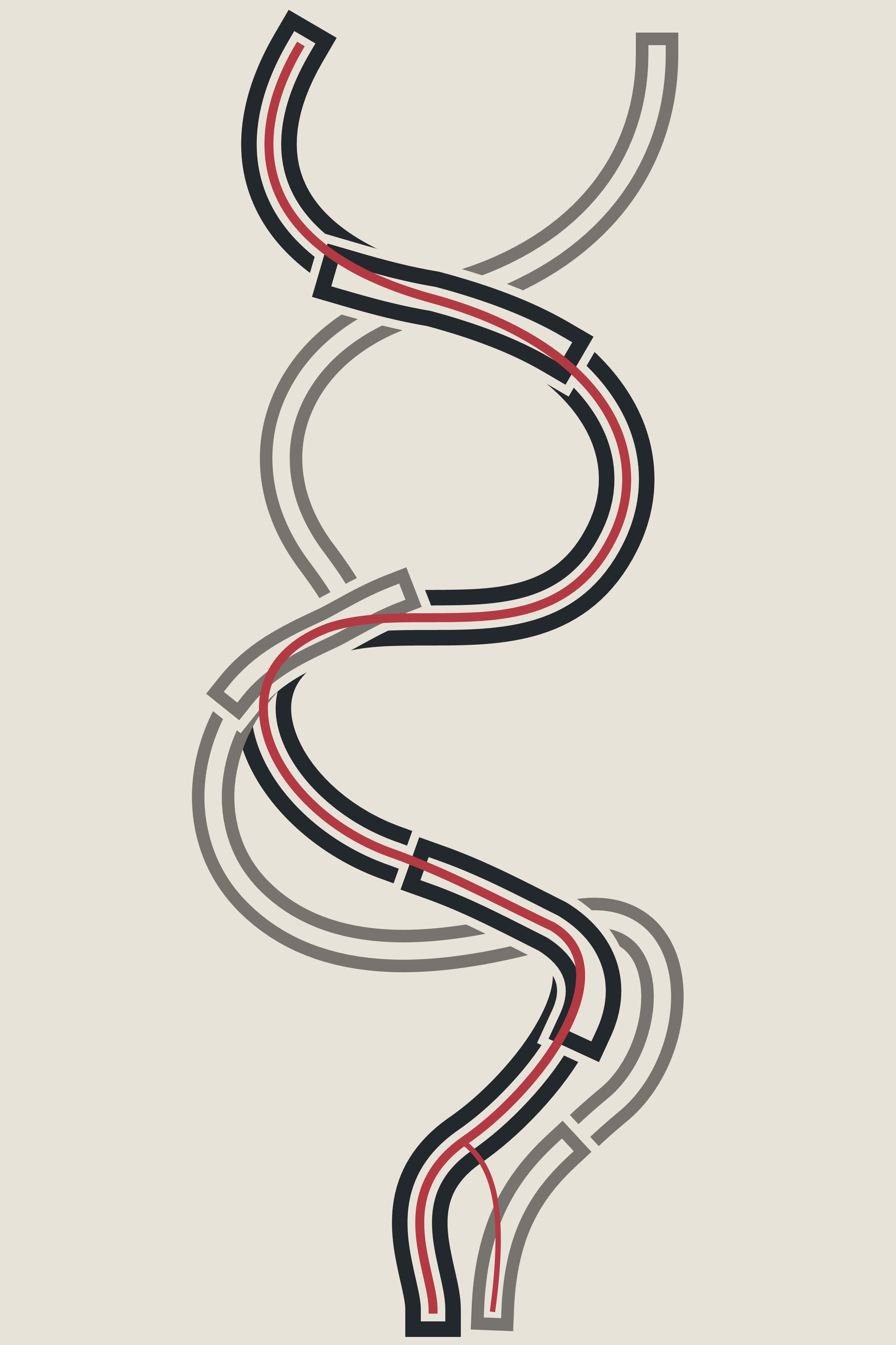 The Rule Changes Underneath, version 1: V1 occlusive baseline: four unequal causal junctions