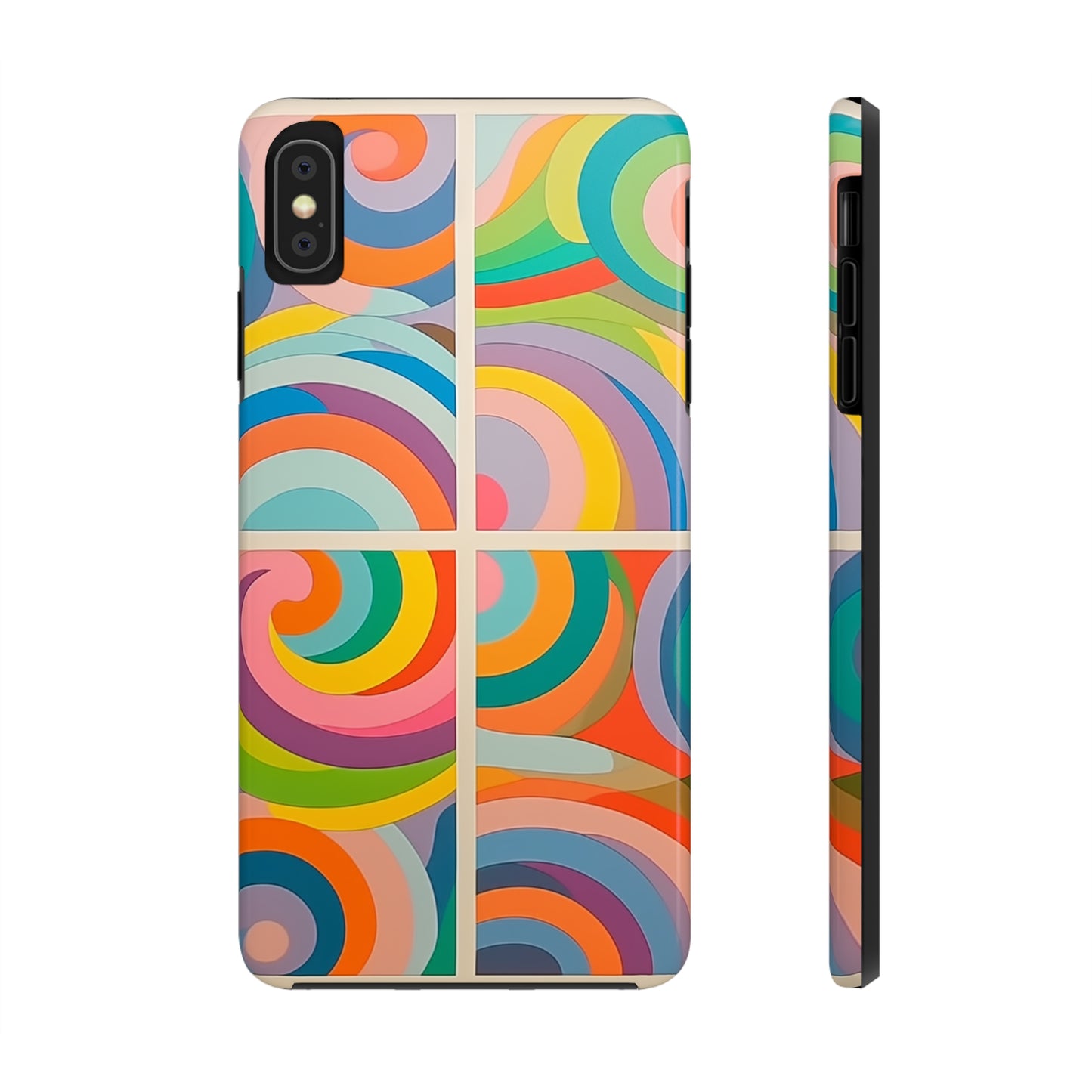 Abstract Colorful Lines #03, iPhone 7, 8, X, 11, 12, 13, 14, 15+ case.