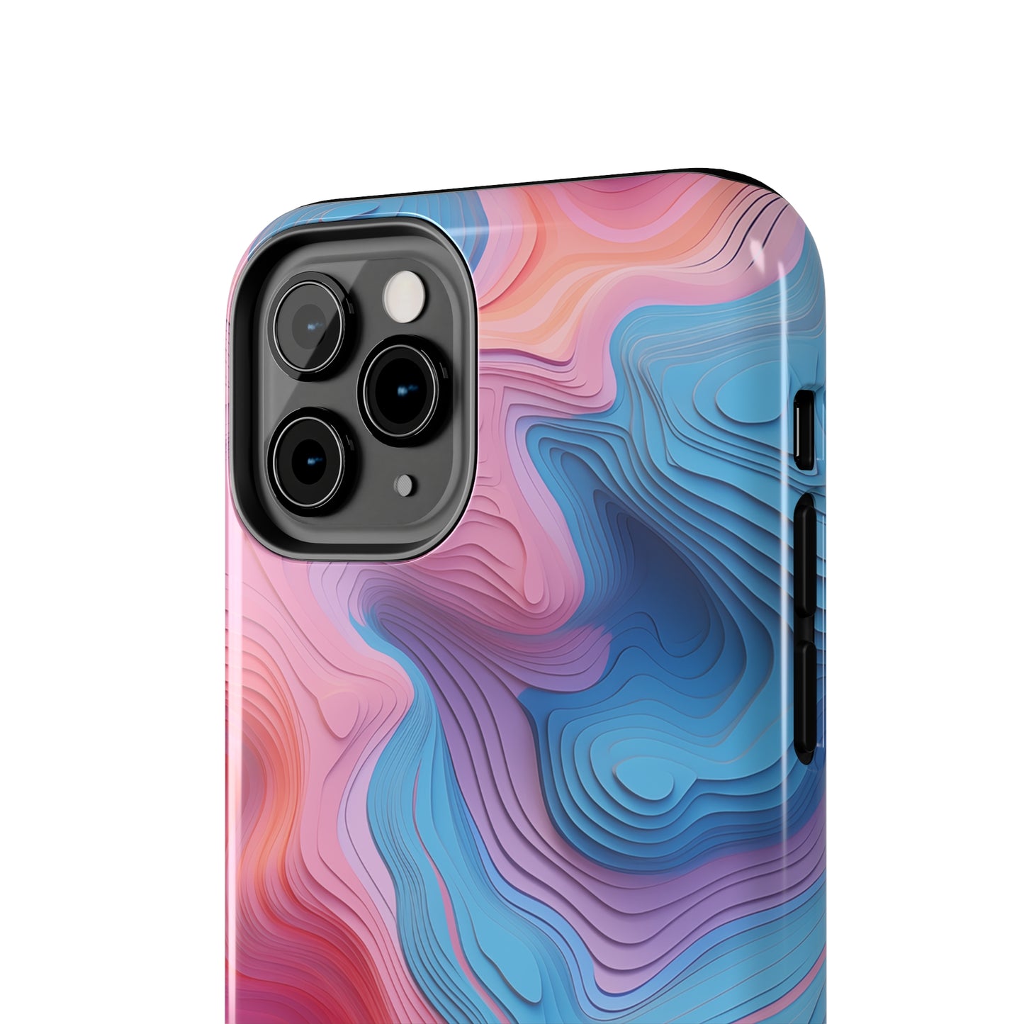 Topographical #02, iPhone 7, 8, X, 11, 12, 13, 14, 15+ case.