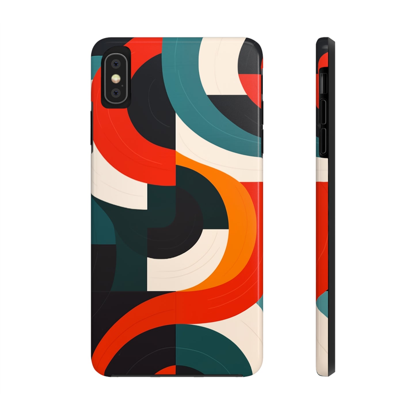 Abstract Shapes, iPhone 7, 8, X, 11, 12, 13, 14, 15+ case.