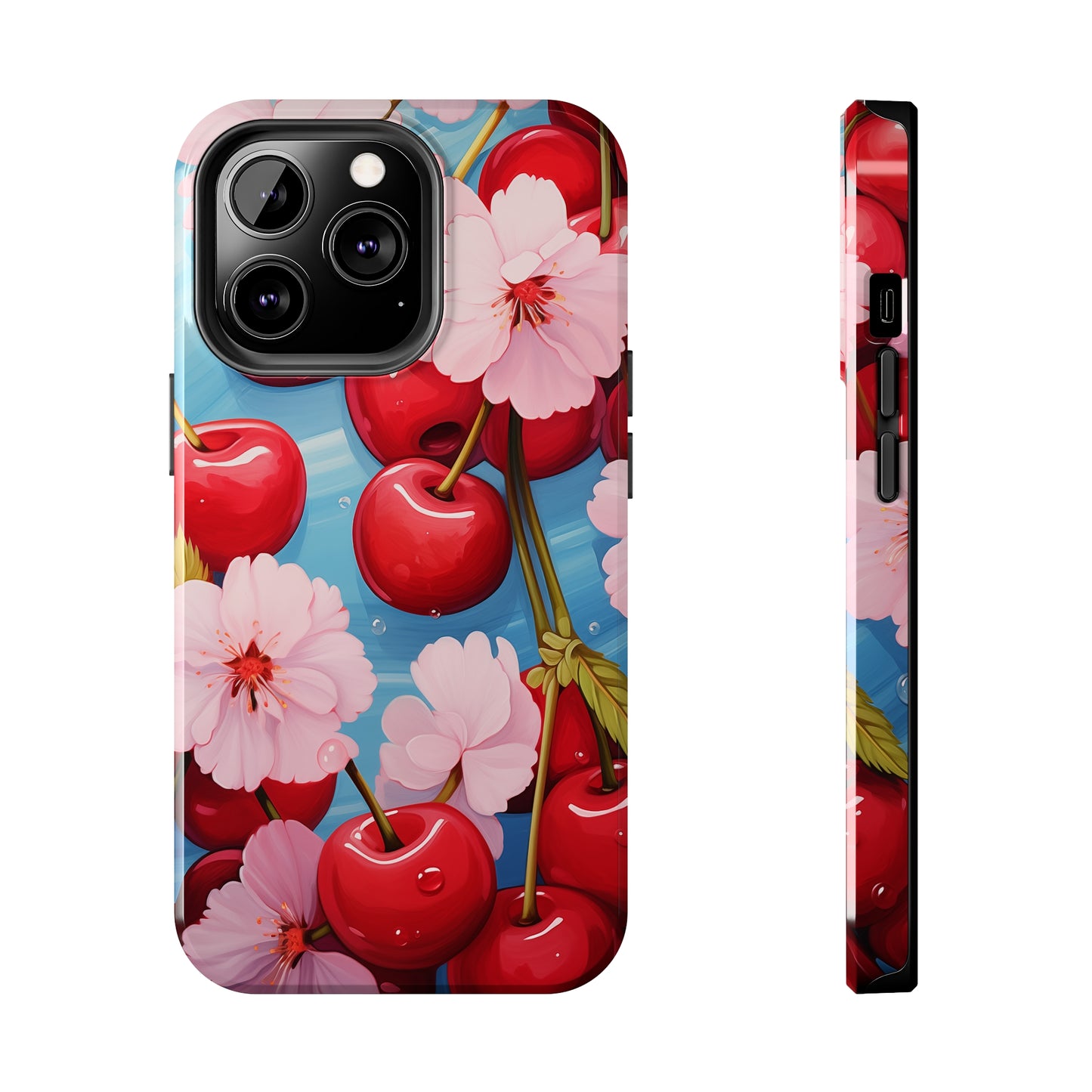 Cherries #04, iPhone 7, 8, X, 11, 12, 13, 14, 15+ case.