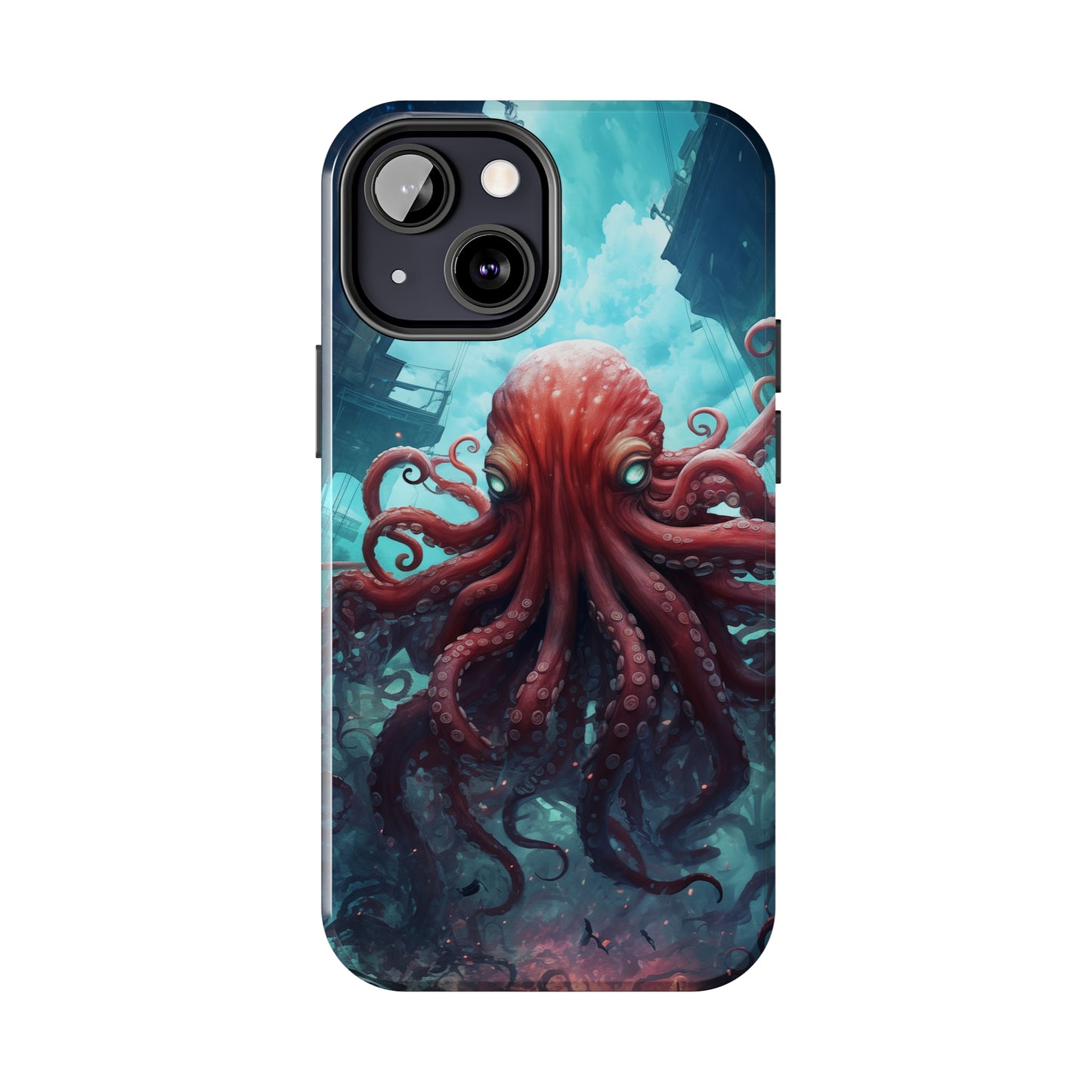 Octopus #01, iPhone 7, 8, X, 11, 12, 13, 14, 15+ case.