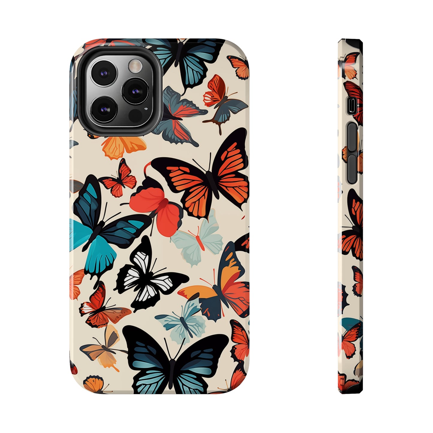 Butterflies #02, iPhone 7, 8, X, 11, 12, 13, 14, 15+ case.