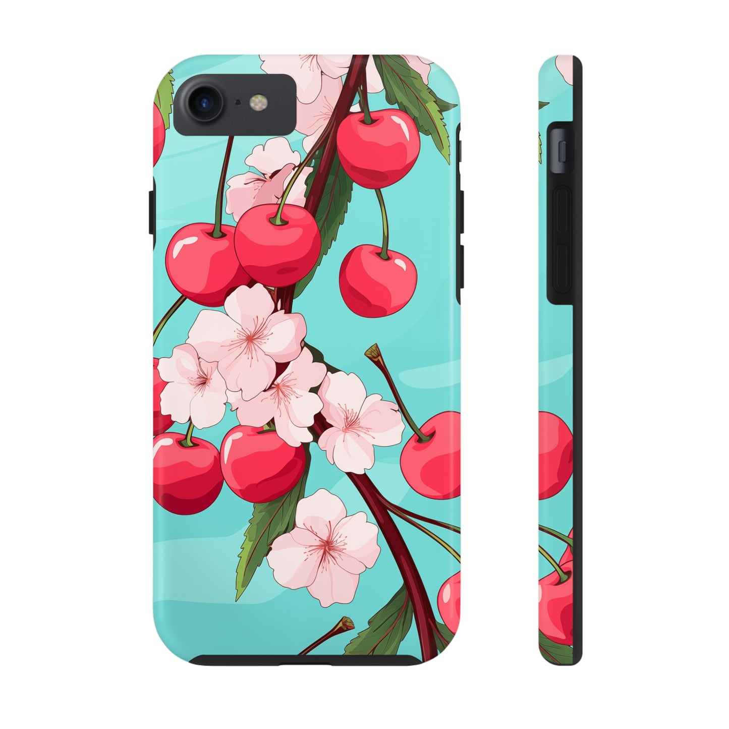 Cherries #06, iPhone 7, 8, X, 11, 12, 13, 14, 15+ case.