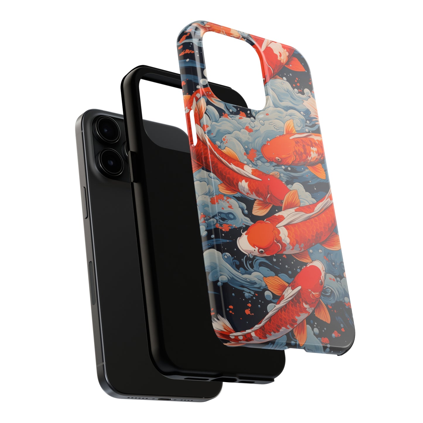 Koi fish #02, iPhone 7, 8, X, 11, 12, 13, 14, 15+ case.