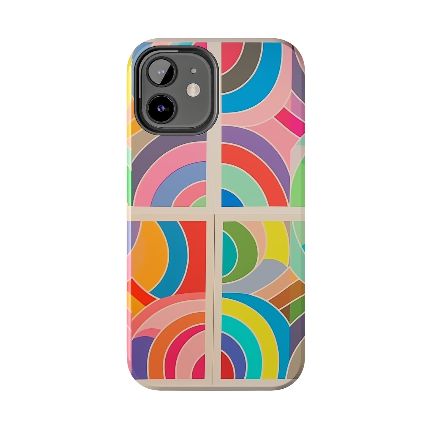 Abstract Colorful Lines, iPhone 7, 8, X, 11, 12, 13, 14, 15+ case.