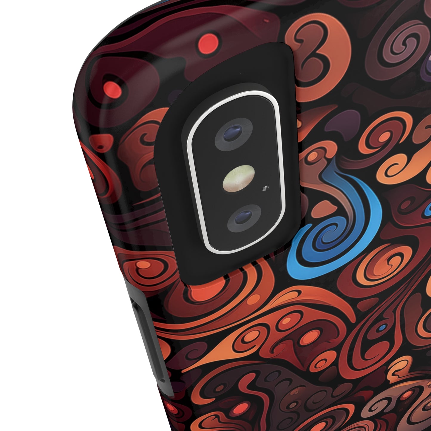 Abstract Colorful Swirls #04, iPhone 7, 8, X, 11, 12, 13, 14, 15+ case.