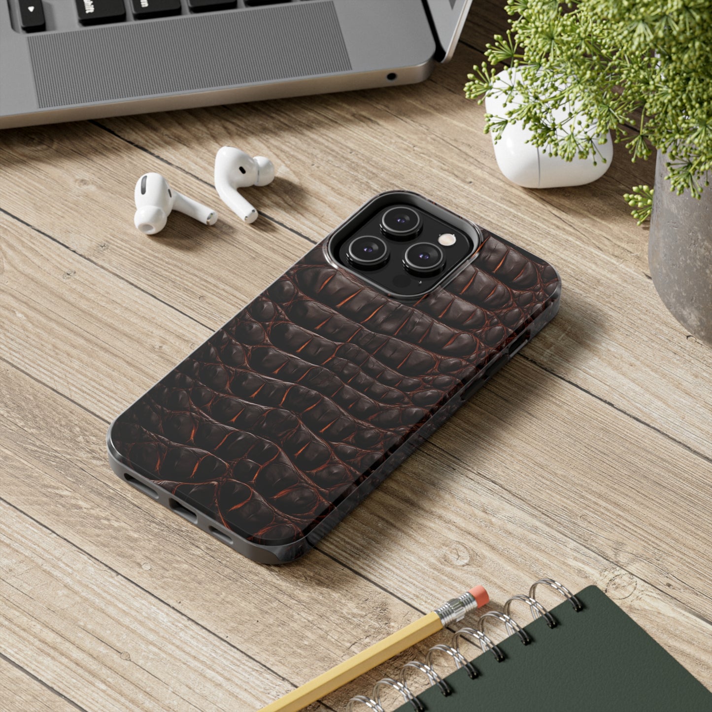 Alligator skin #01, iPhone 7, 8, X, 11, 12, 13, 14, 15+ case.