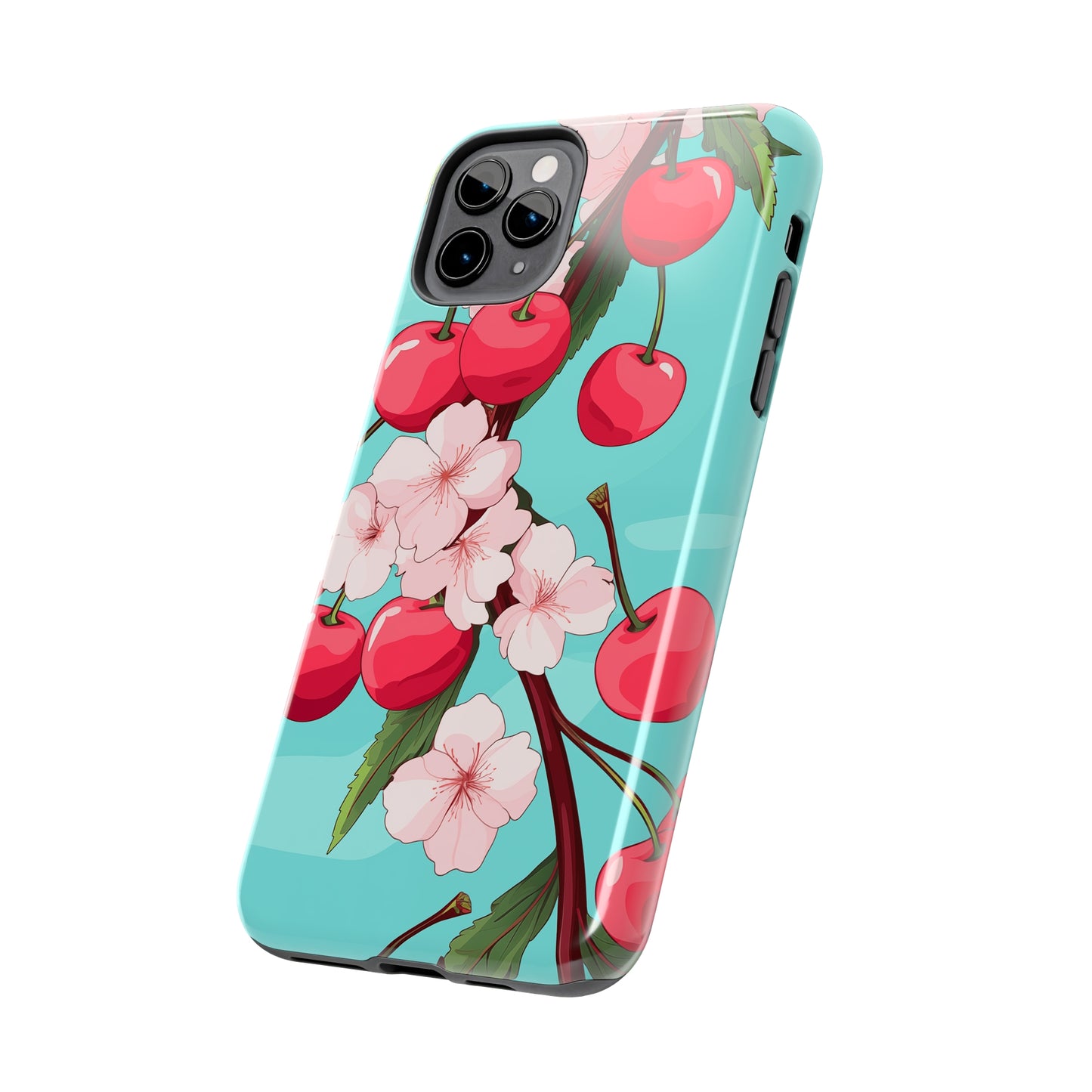 Cherries #06, iPhone 7, 8, X, 11, 12, 13, 14, 15+ case.