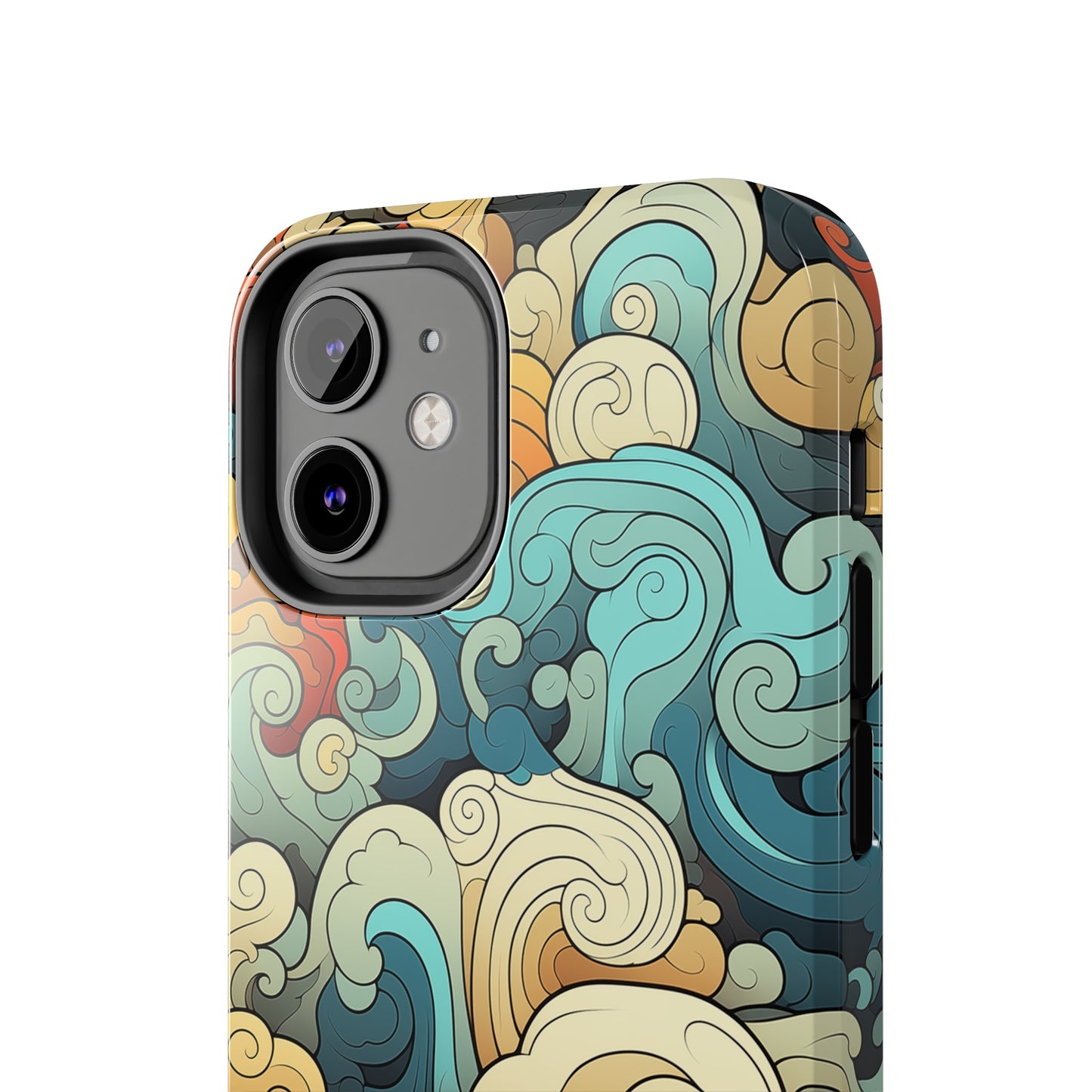 Abstract Swirls #03, iPhone 7, 8, X, 11, 12, 13, 14, 15+ case.