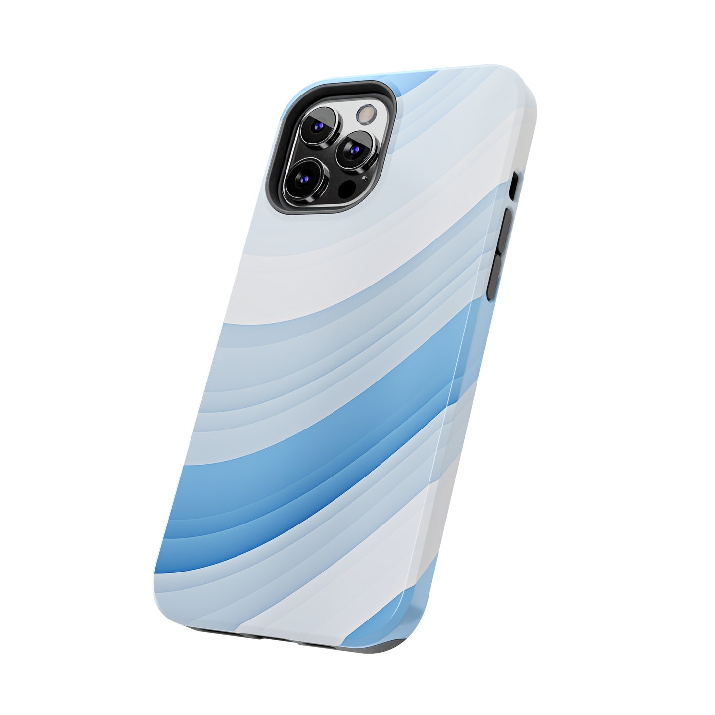 Blue Stripes #02, iPhone 7, 8, X, 11, 12, 13, 14, 15+ case.