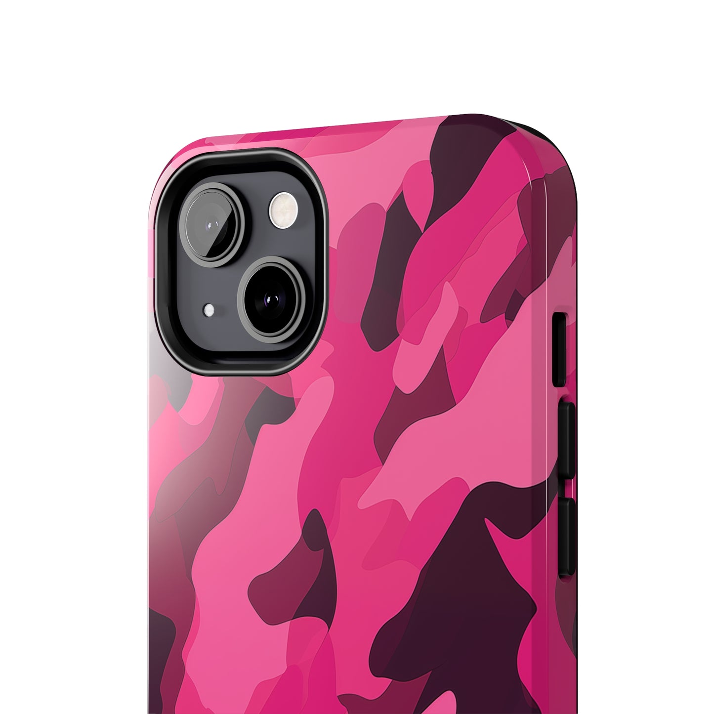 Pink Camouflage, iPhone 7, 8, X, 11, 12, 13, 14, 15+ case.