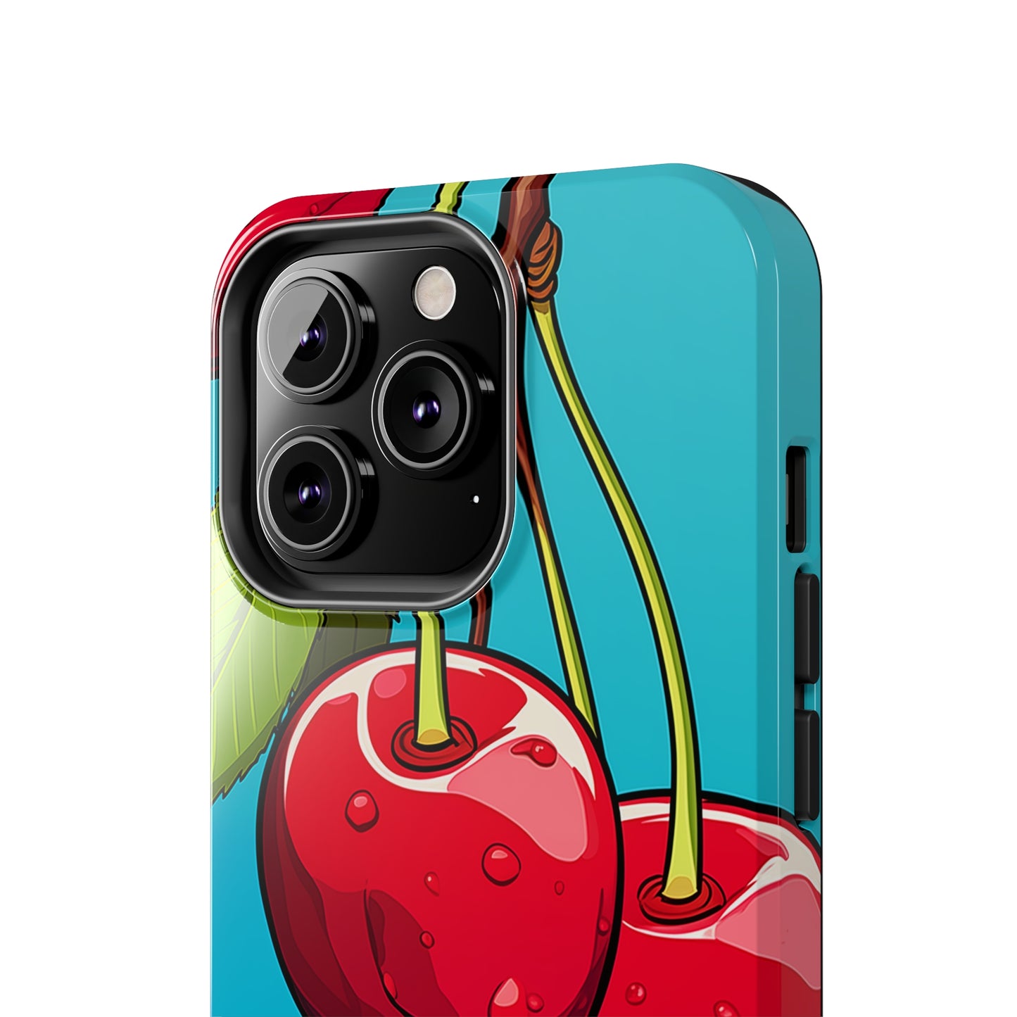 Cherries #09, iPhone 7, 8, X, 11, 12, 13, 14, 15+ case.