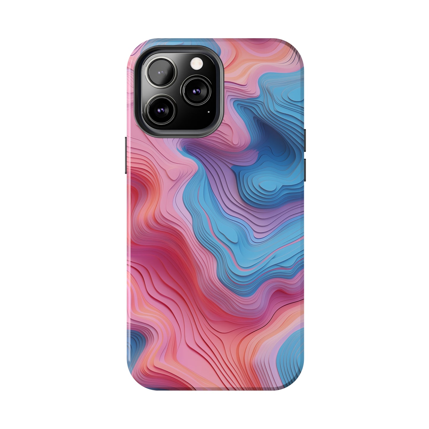 Topographical #02, iPhone 7, 8, X, 11, 12, 13, 14, 15+ case.