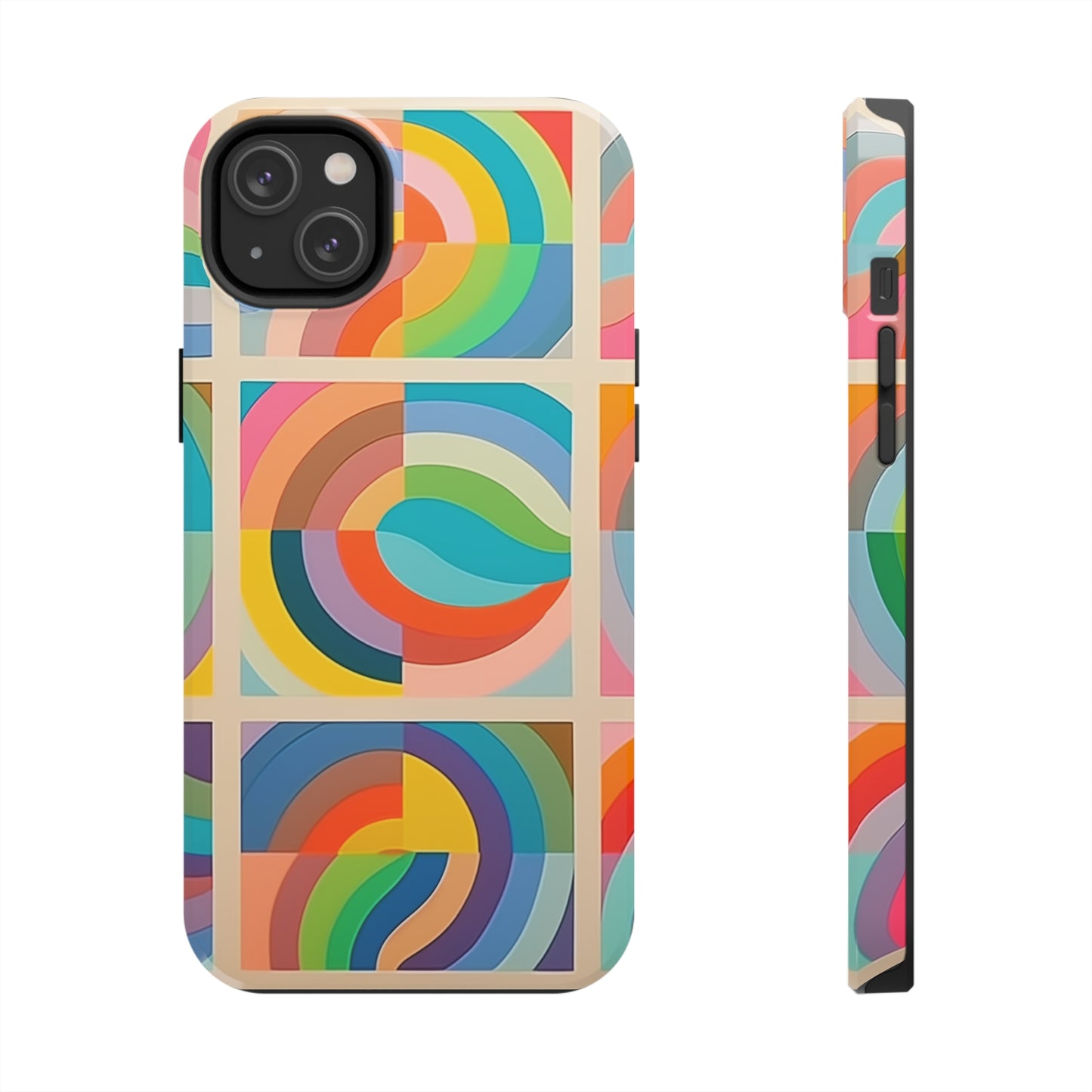 Abstract Colorful Lines #02, iPhone 7, 8, X, 11, 12, 13, 14, 15+ case.