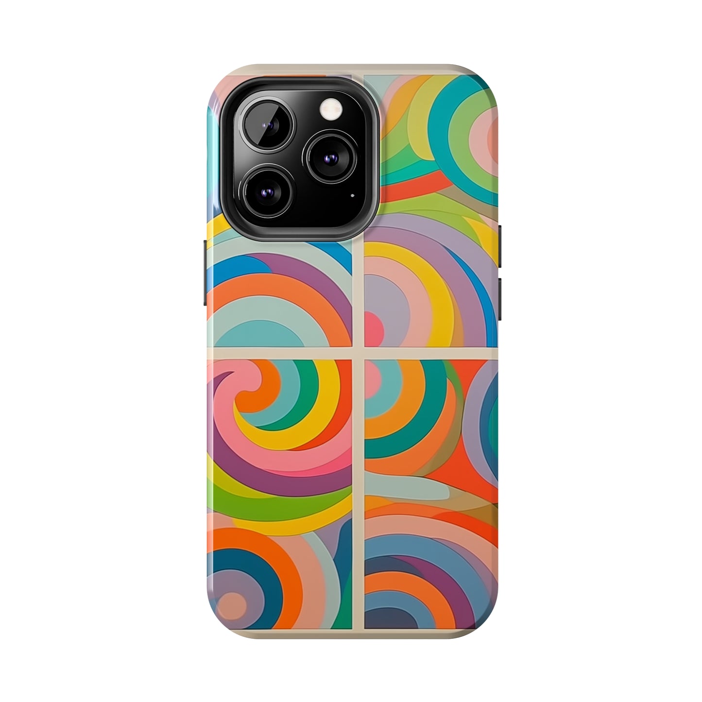 Abstract Colorful Lines #03, iPhone 7, 8, X, 11, 12, 13, 14, 15+ case.