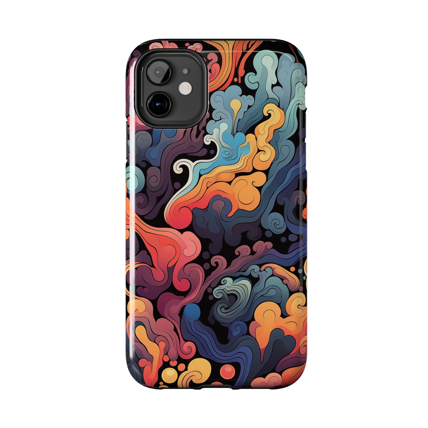 Abstract Swirls #05, iPhone 7, 8, X, 11, 12, 13, 14, 15+ case.