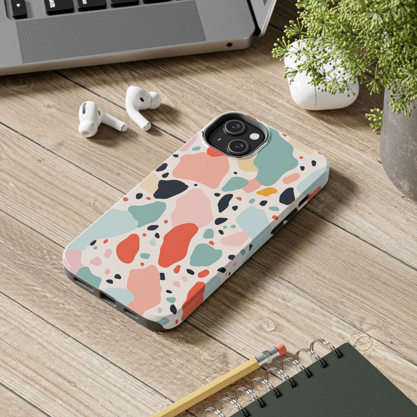 Terrazzo, iPhone 7, 8, X, 11, 12, 13, 14, 15+ case.