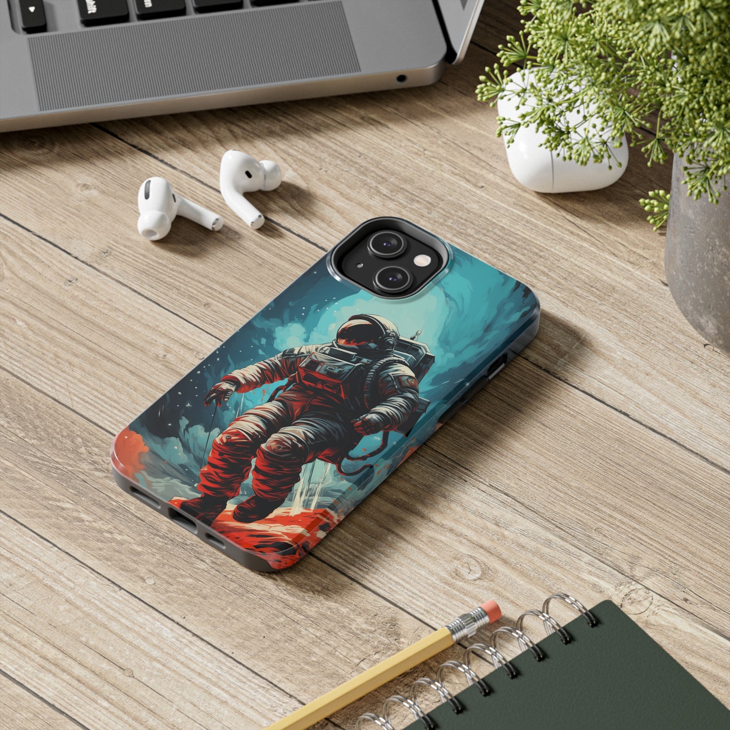 Astronaut #01, iPhone 7, 8, X, 11, 12, 13, 14, 15+ case.