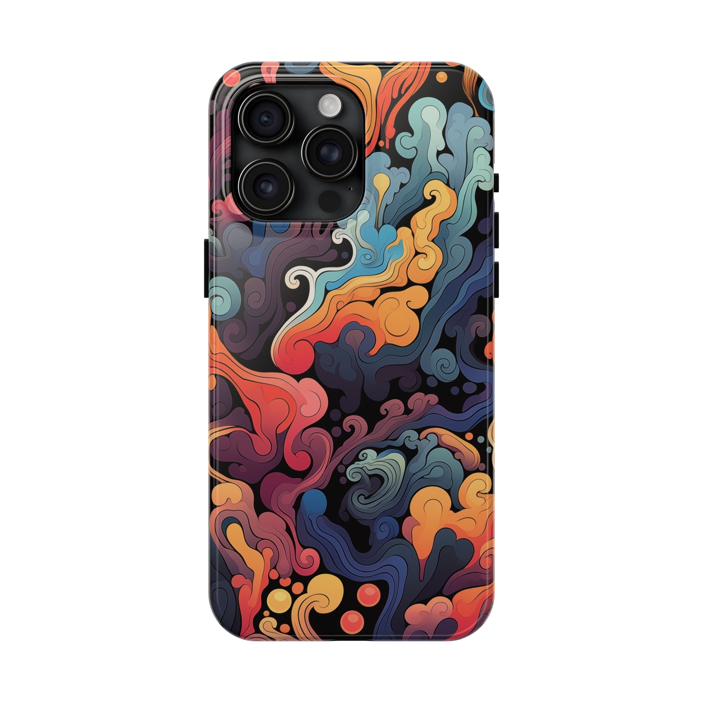 Abstract Swirls #05, iPhone 7, 8, X, 11, 12, 13, 14, 15+ case.