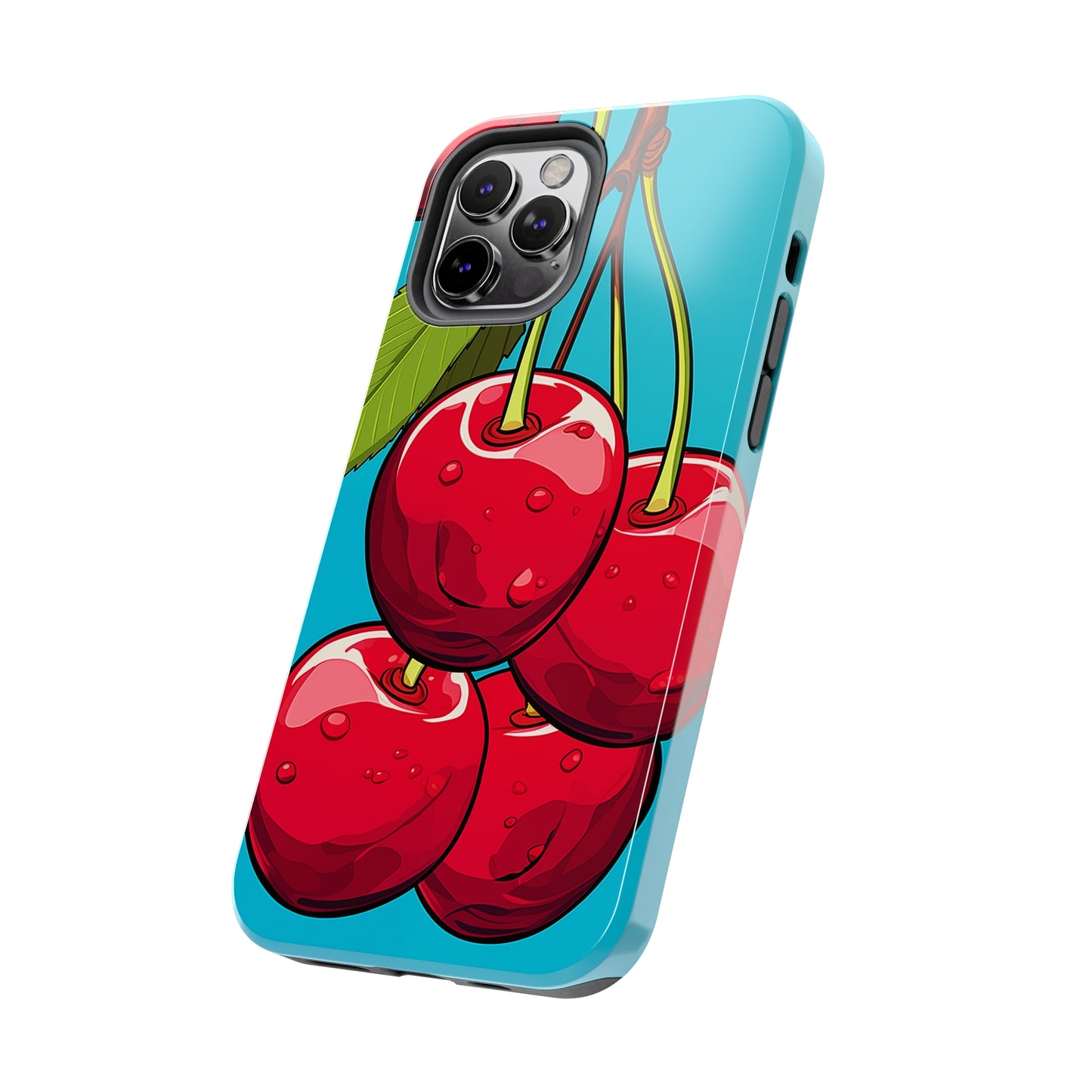 Cherries #09, iPhone 7, 8, X, 11, 12, 13, 14, 15+ case.