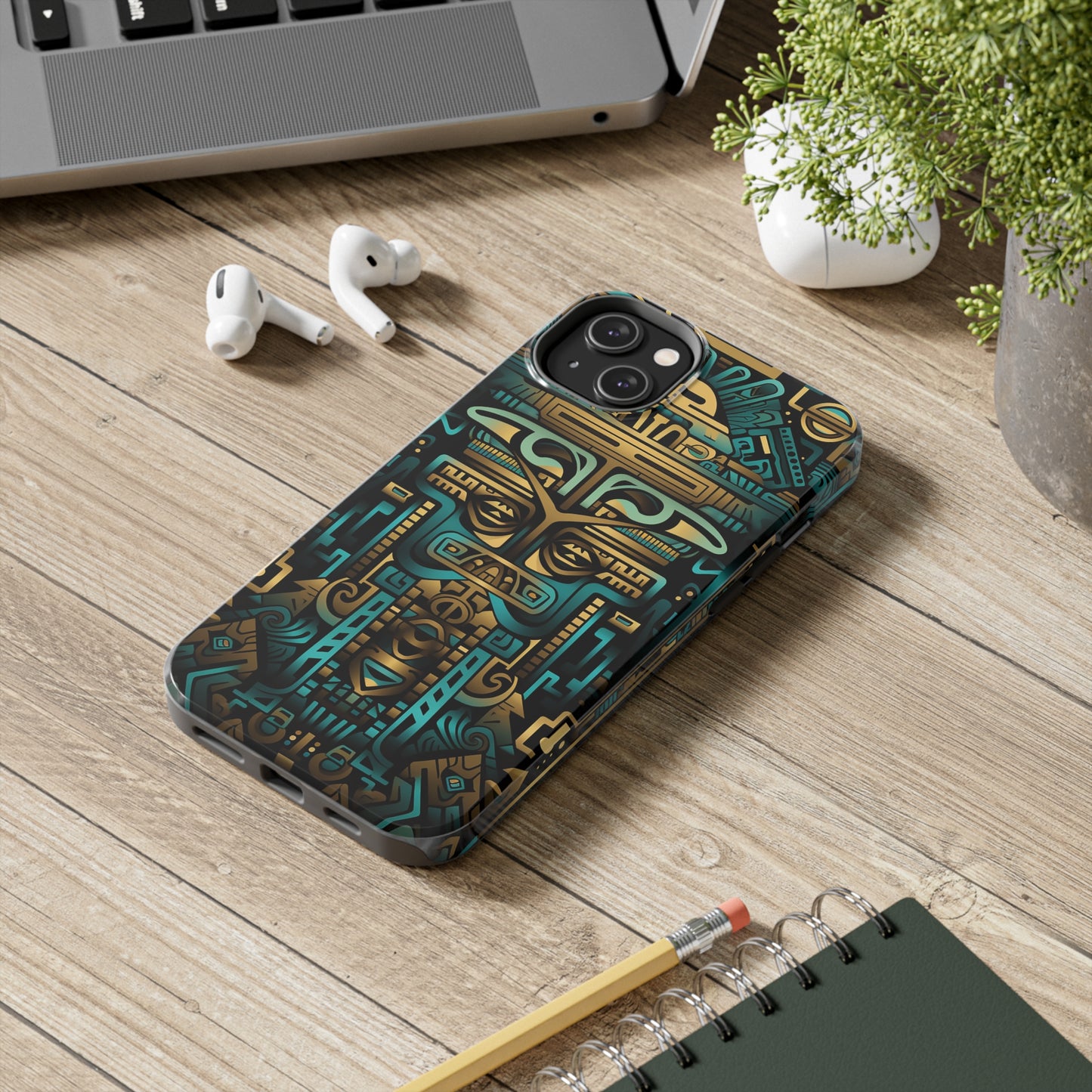 Aztec Vibes #02, iPhone 7, 8, X, 11, 12, 13, 14, 15+ case.